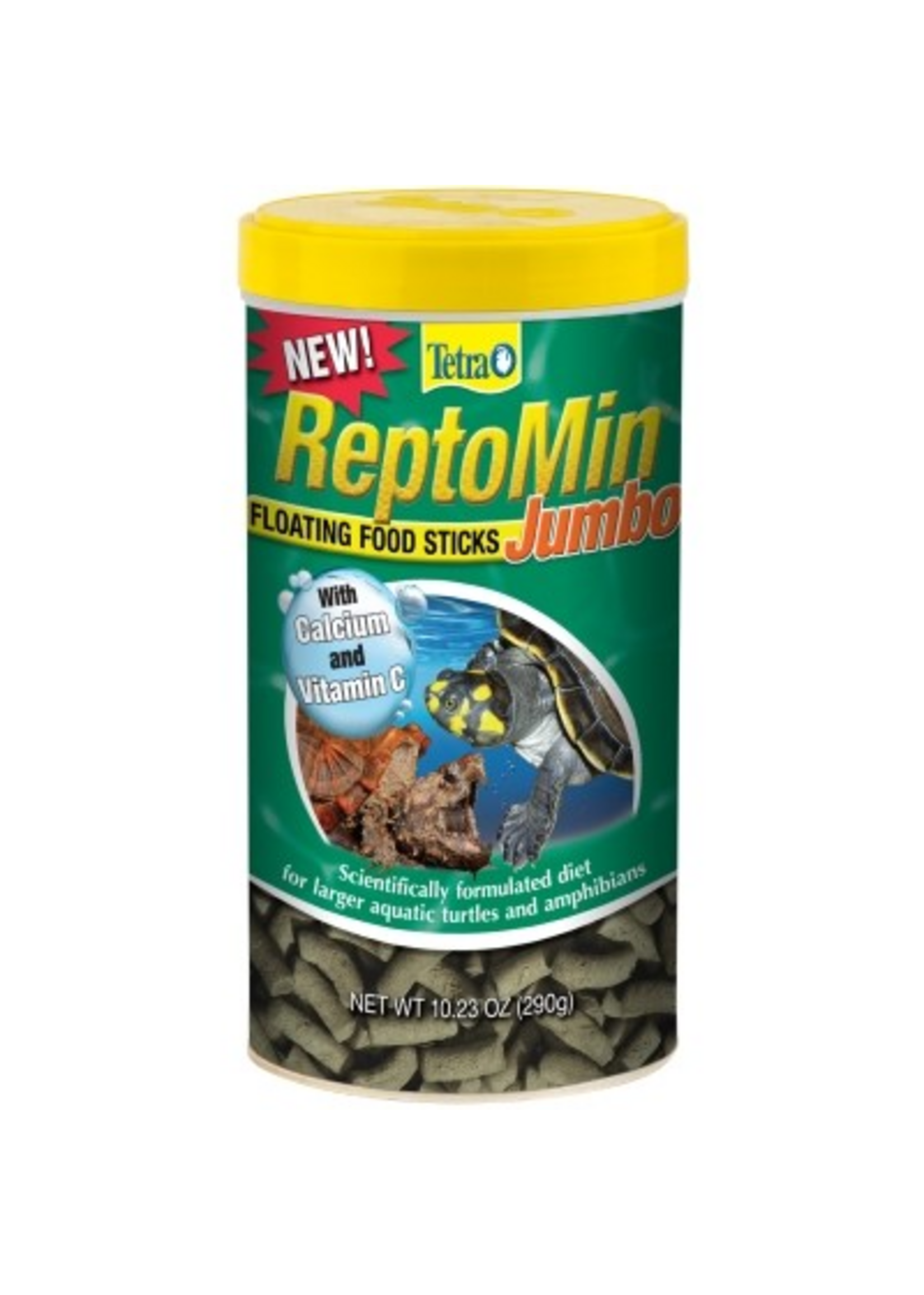 Tetra Tetra ReptoMin Jumbo Floating Food Sticks for Large Aquatic Turtles & Amphibians - 10.23 oz. Jar