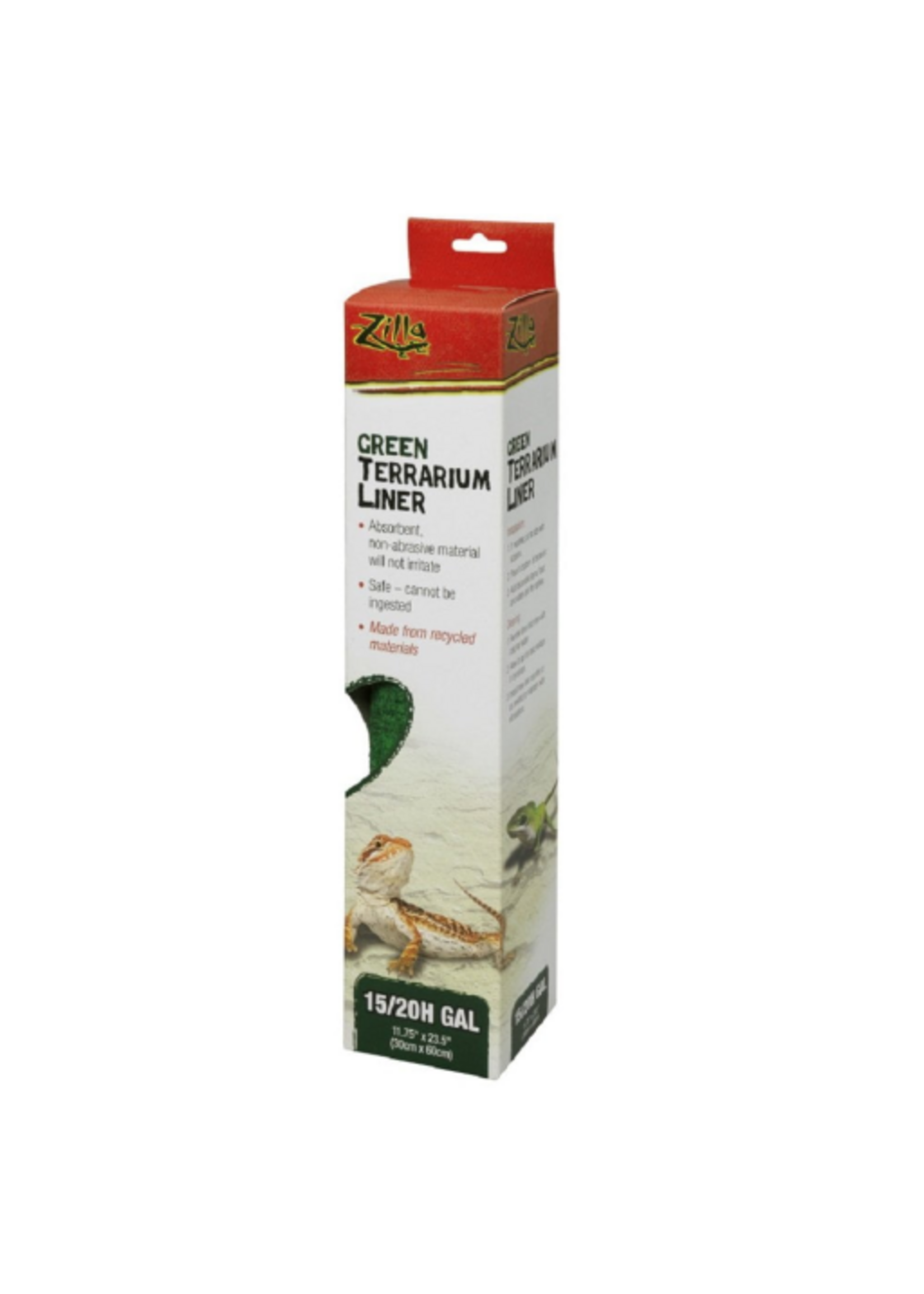 Zilla Zilla Reptile Terrarium Liners Green 15/20H/30X gal