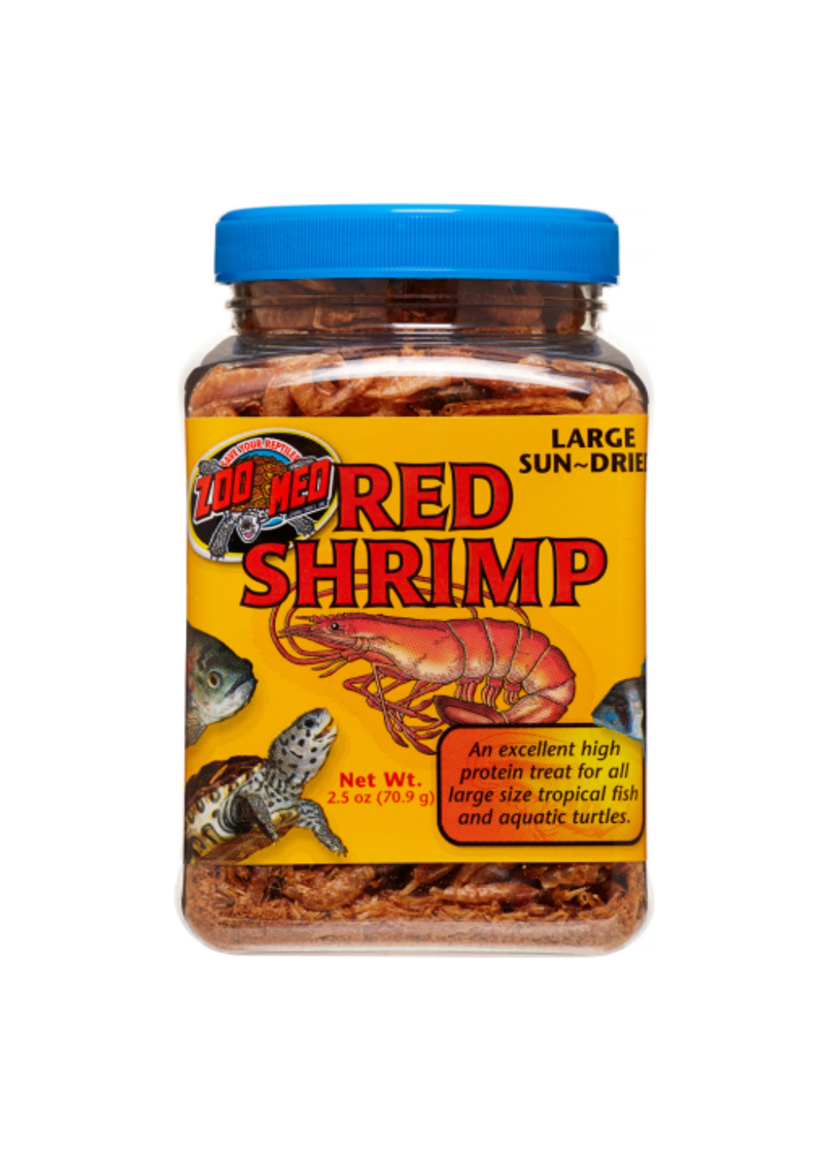 Zoo Med Zoo Med Large Sun-Dried Red Shrimp Pellets Tropical Fish Food - 2.5 Oz