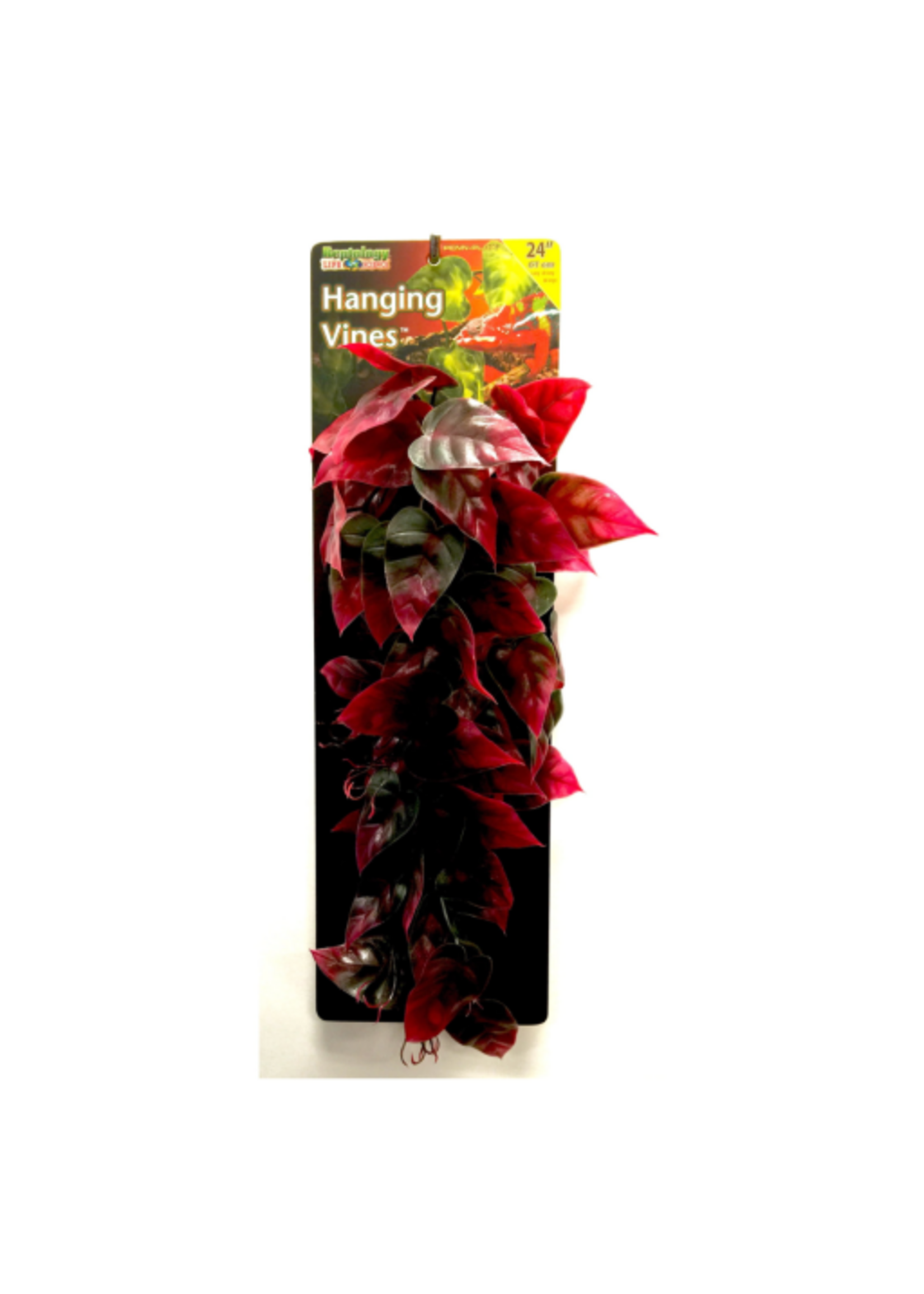Penn-Plax Penn-Plax Reptology Plastic Hanging Vines for Reptiles – 24” Length – Green & Red