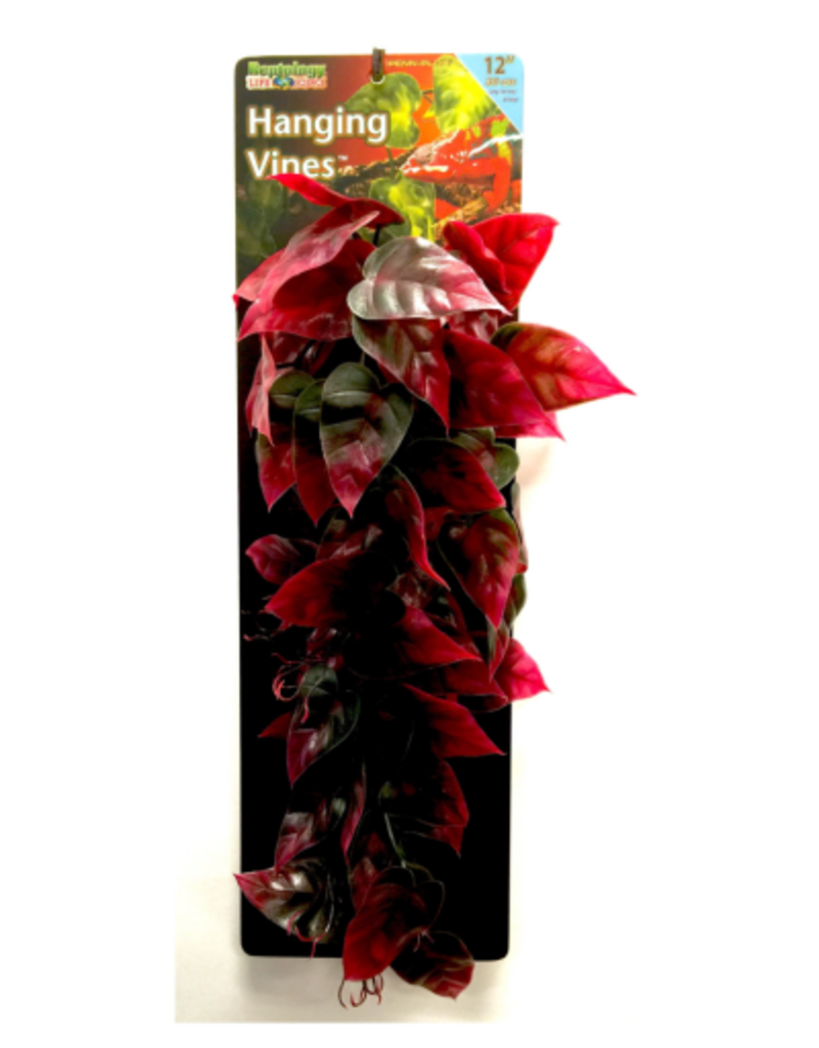 Penn-Plax Penn-Plax Reptology Plastic Hanging Vines for Reptiles – 12” Length – Green & Red