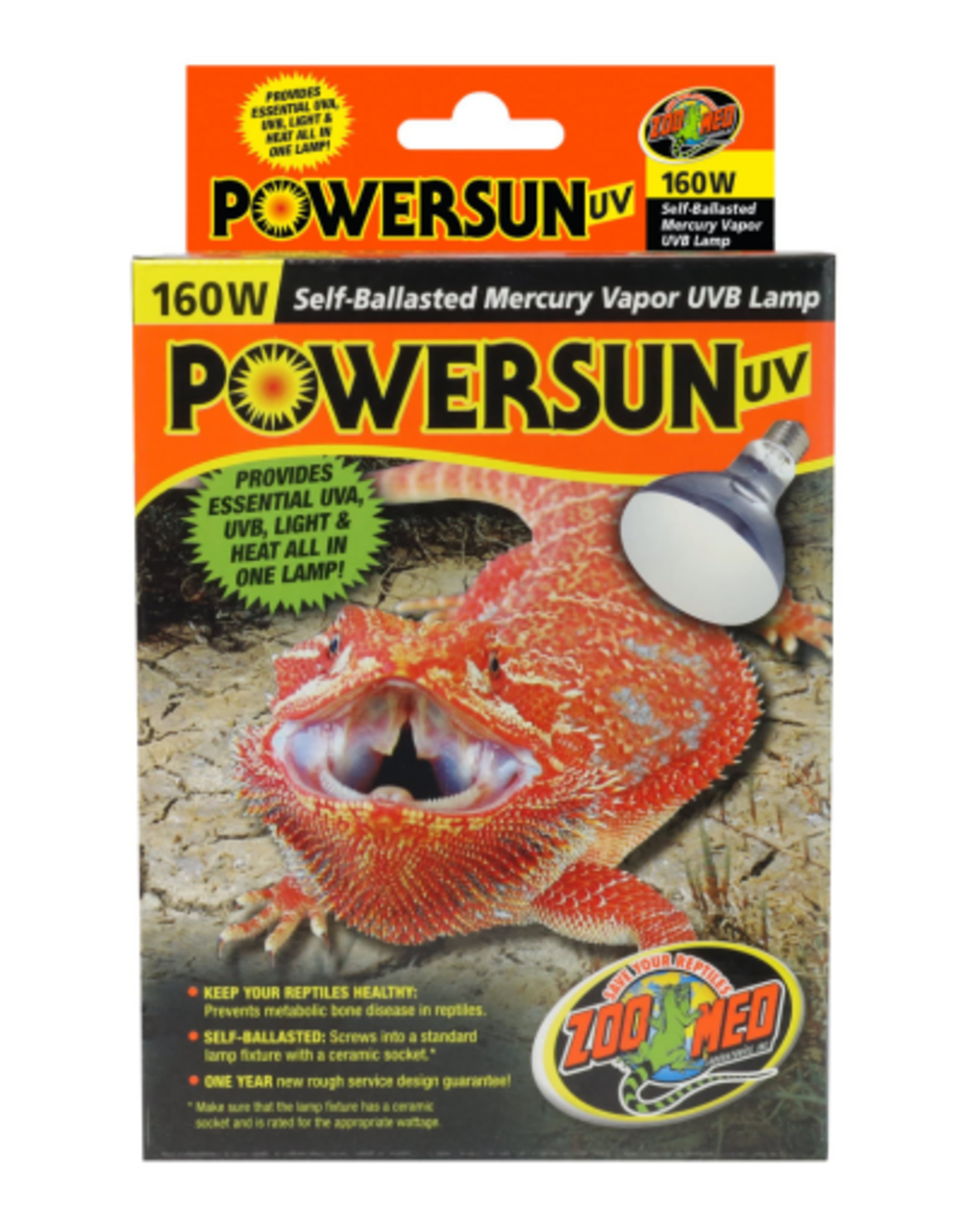 Zoo Med Zoo Med PowerSun UV Bulb - 160 Watt, 5.5 in