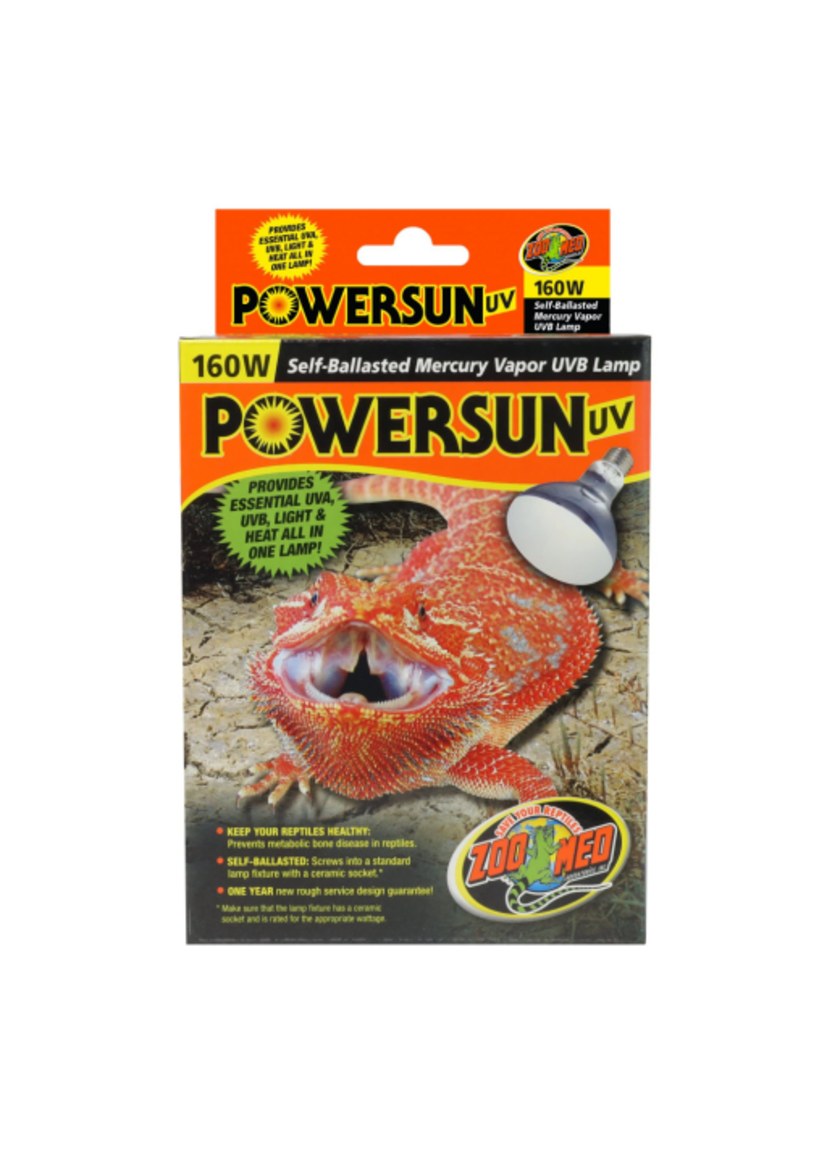 Zoo Med Zoo Med PowerSun UV Bulb - 160 Watt, 5.5 in