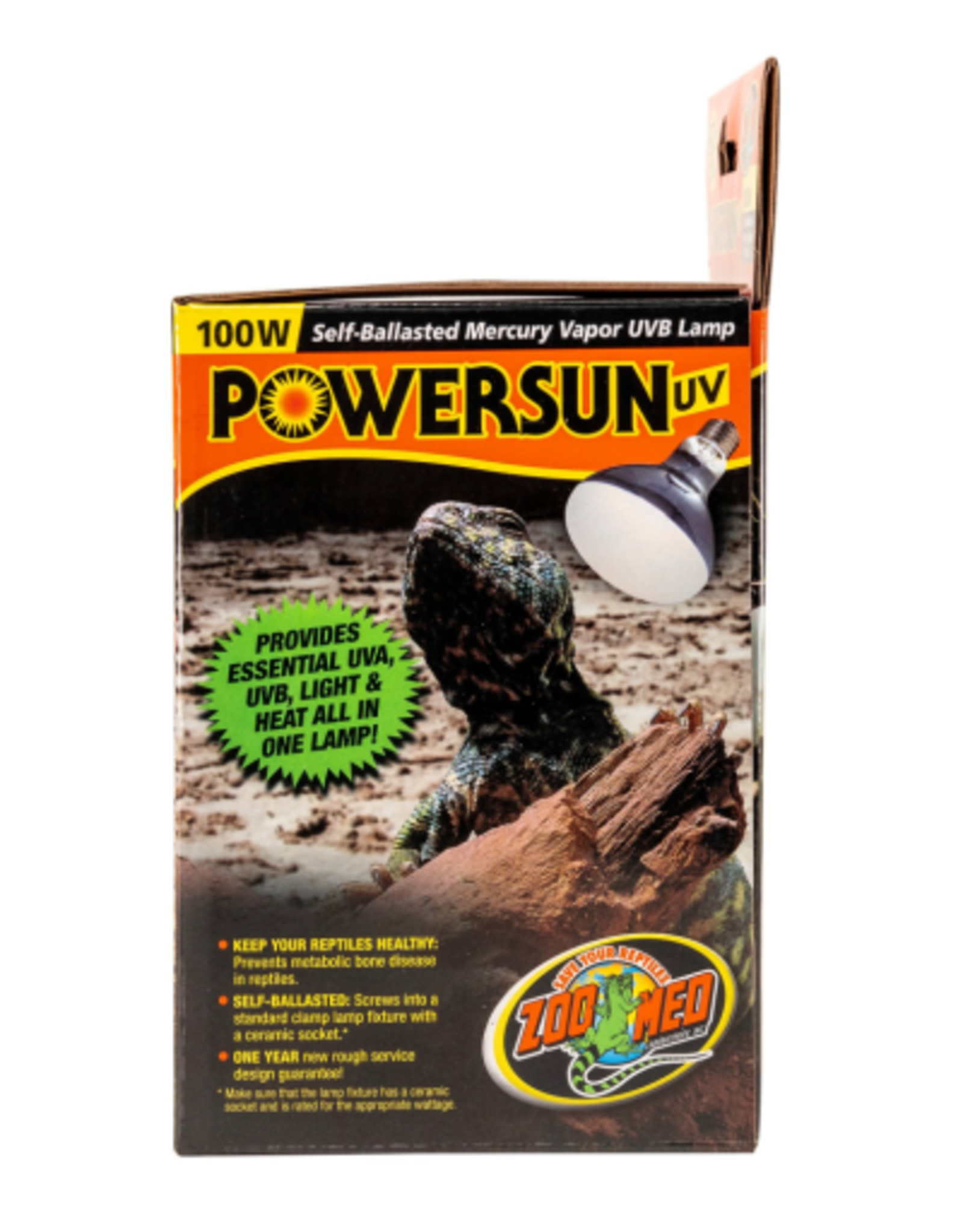 Zoo Med Zoo Med 100 Watt Powersun UV Self-Ballasted Mercury Vapor Lamp