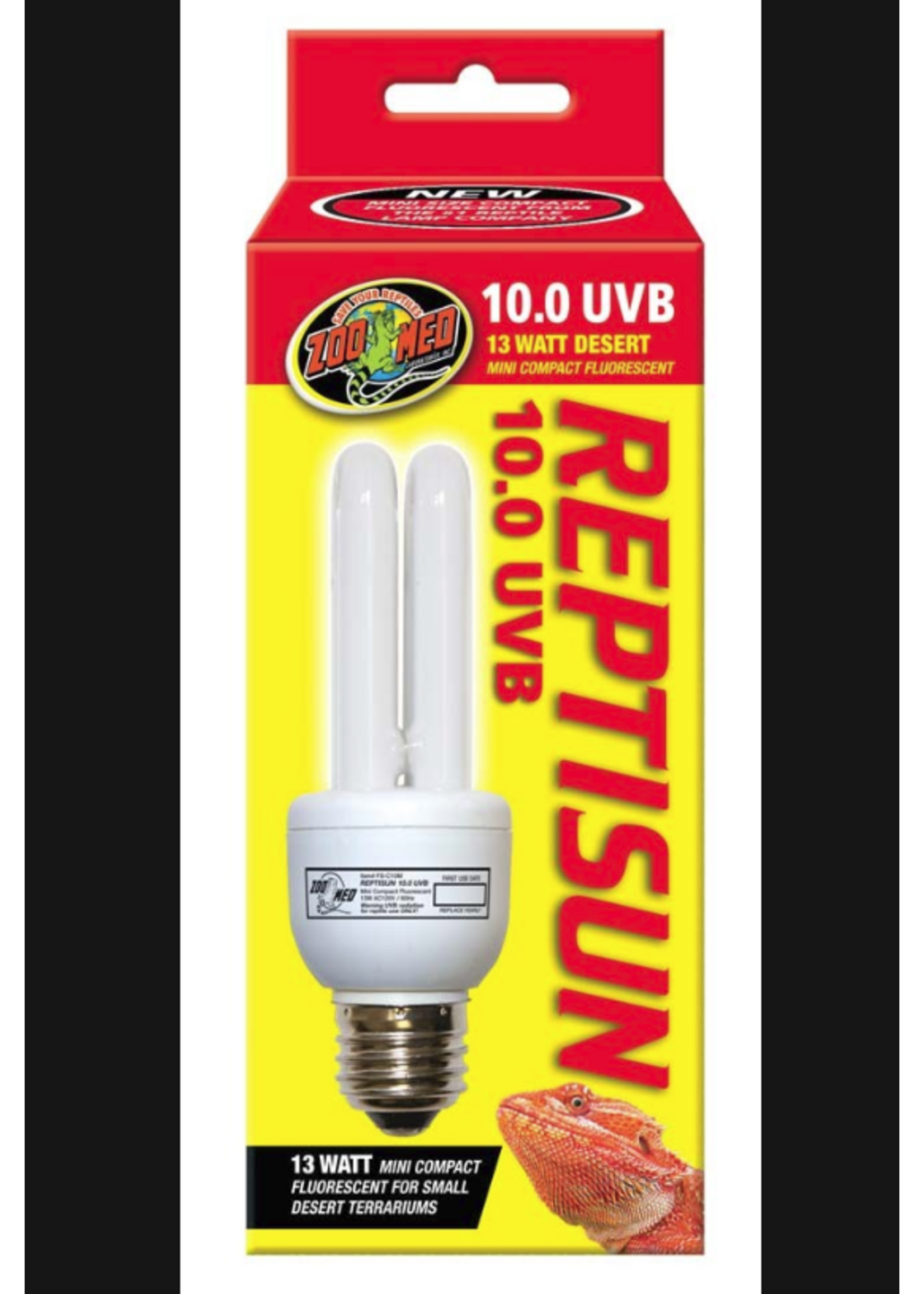 Zoo Med Zoo Med ReptiSun 10.0 UVB Mini Compact Flourescent Replacement Bulb - 13 Watts, 6" Bulb
