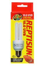 Zoo Med Zoo Med ReptiSun 10.0 UVB Mini Compact Flourescent Replacement Bulb  13 Watts (6  Bulb)