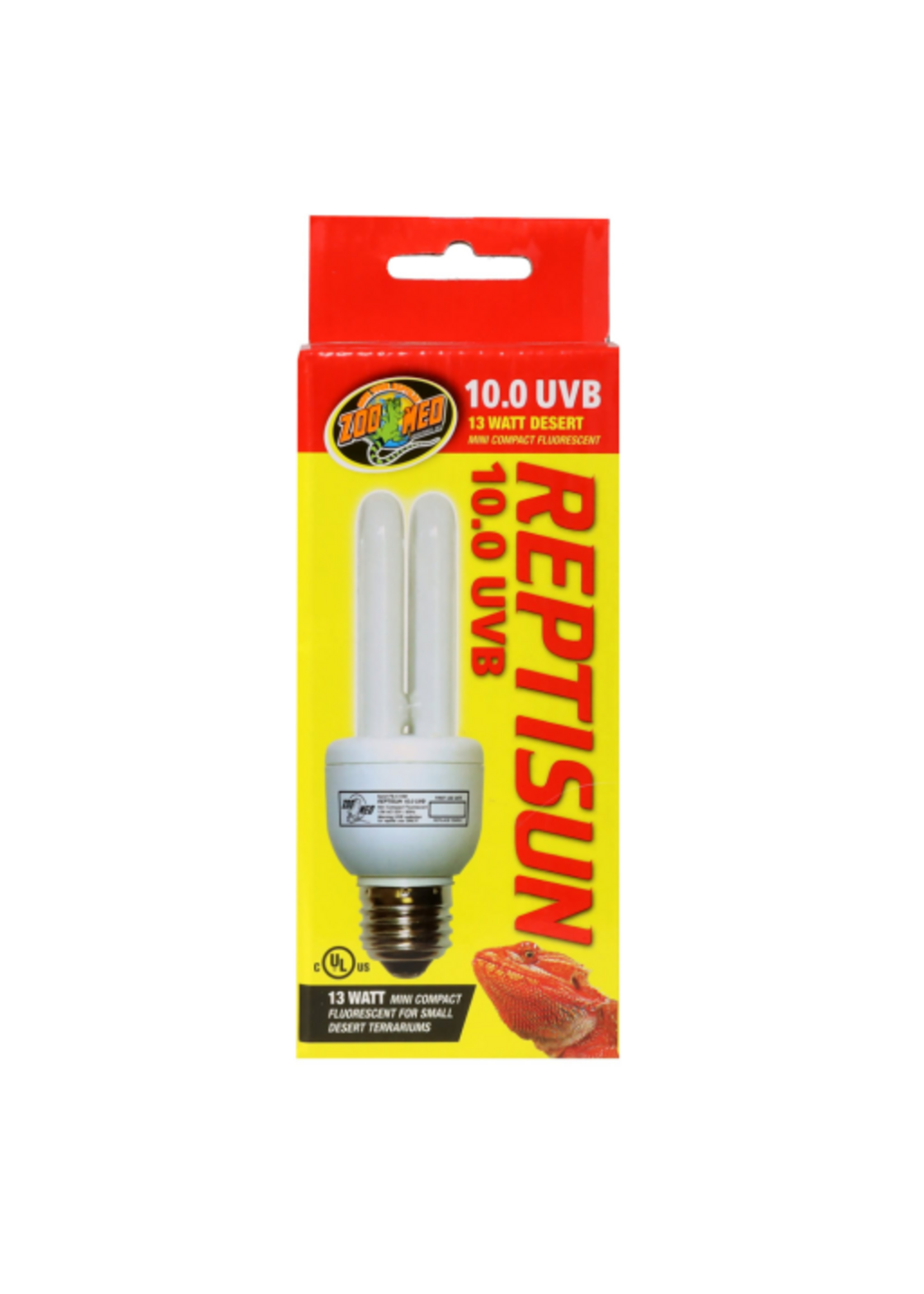 Zoo Med Zoo Med ReptiSun 10.0 UVB Mini Compact Flourescent Replacement Bulb - 13 Watts, 6" Bulb