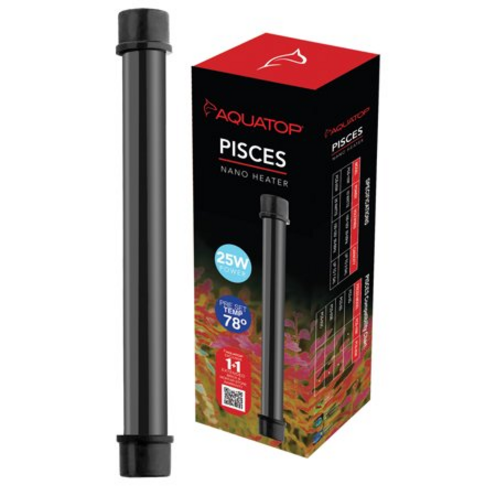 Aquatop Aquatop Pisces Nano Preset Aquarium Heater for Fish Tanks up to 8 Gallons - 25 Watt