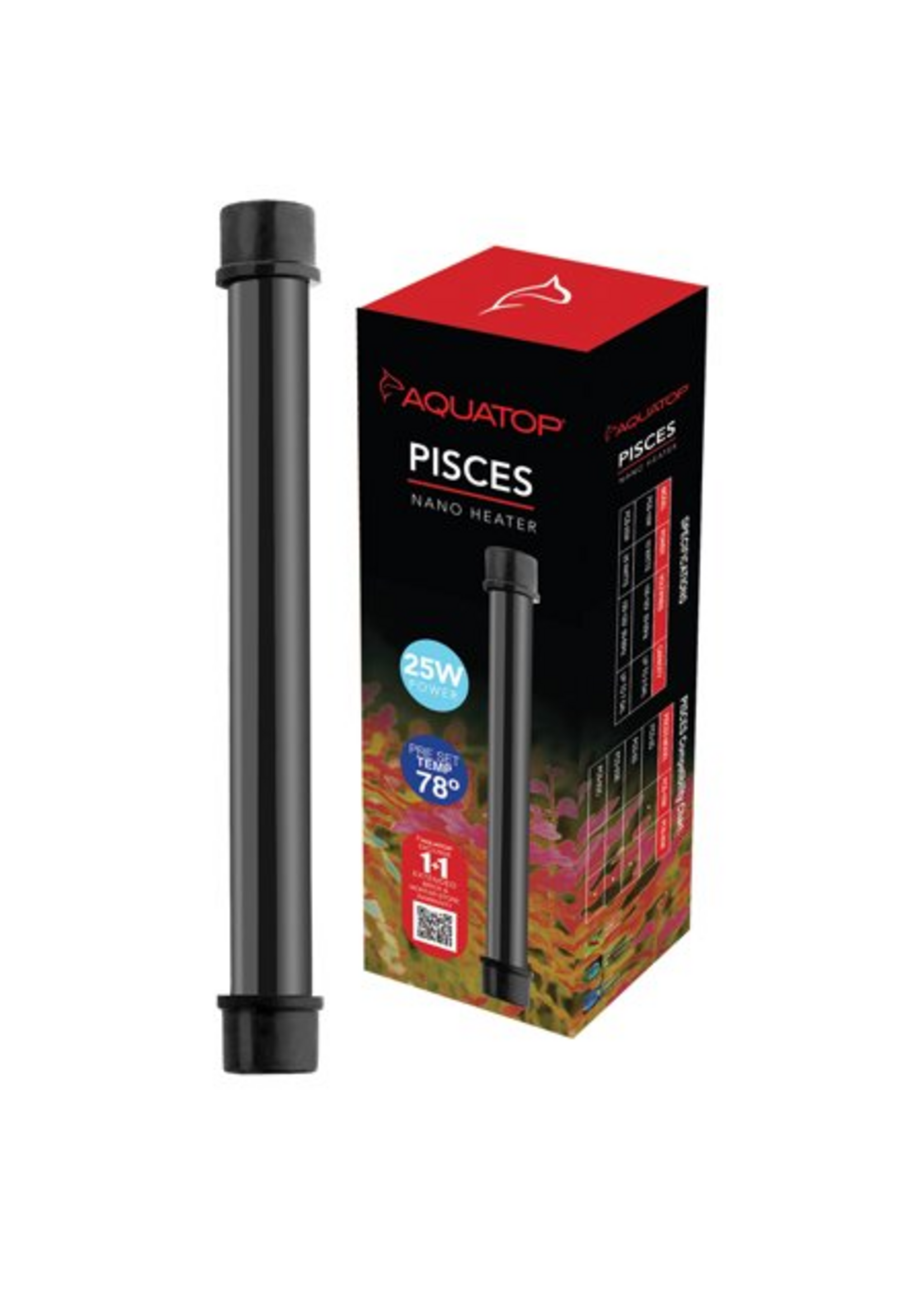 Aquatop Aquatop Pisces Nano Preset Aquarium Heater for Fish Tanks up to 8 Gallons - 25 Watt