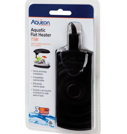 Aqueon Aqueon Submersible Aquatic Flat Heater  Up to 3 Gallons  Black  7.5 Watts