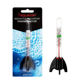 Aquatop Aquatop AWAT-001 Weighted Glass Thermometer With Claw