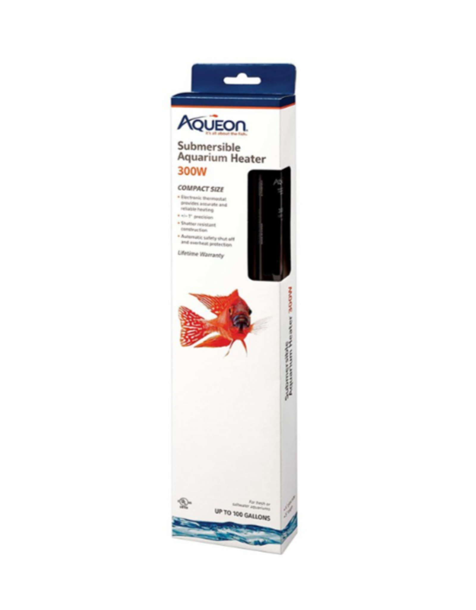 Aqueon Aqueon Submersible Aquarium Heater  300 Watts  Up to 100 Gallons