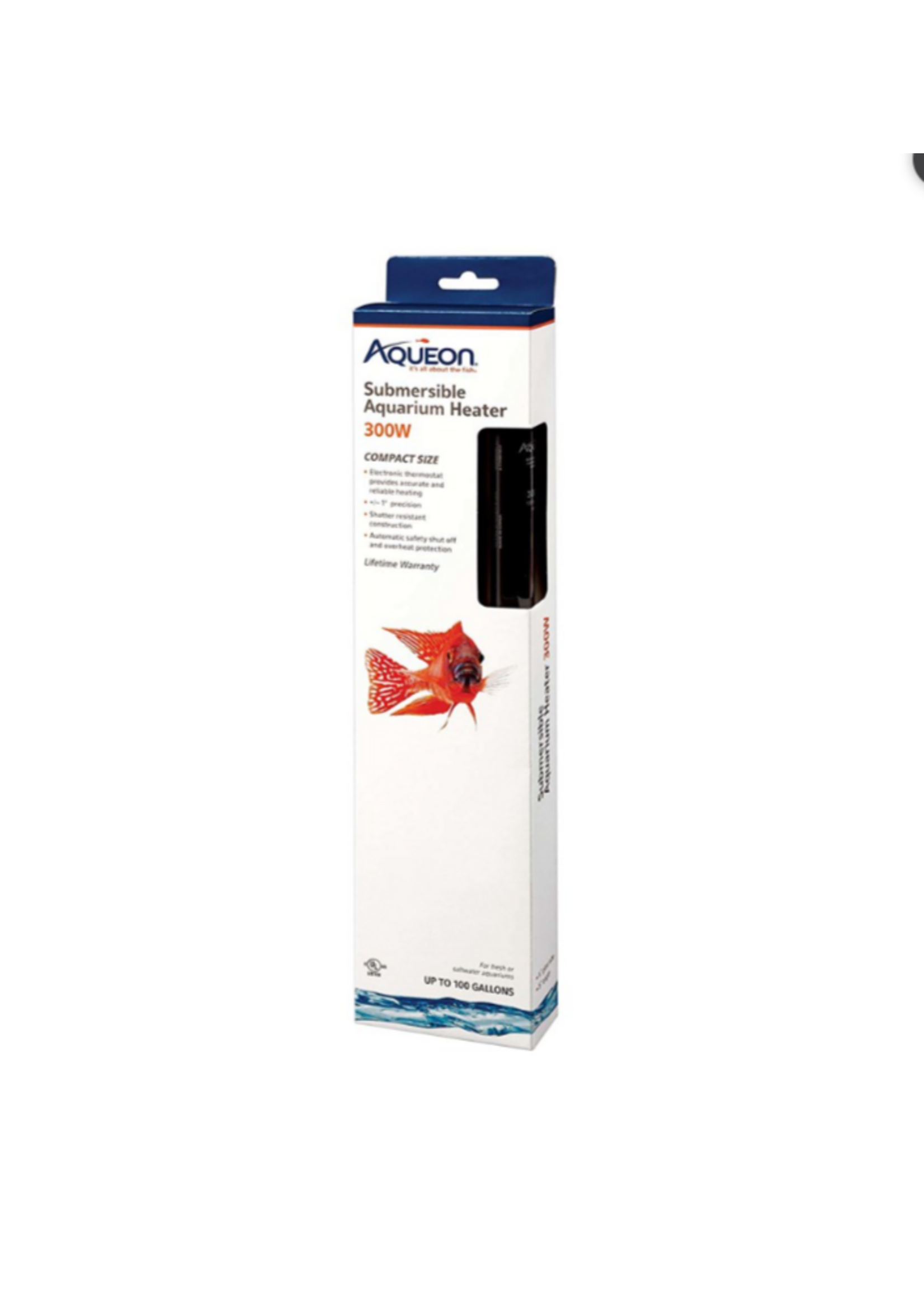 Aqueon Aqueon Submersible Aquarium Heater  300 Watts  Up to 100 Gallons