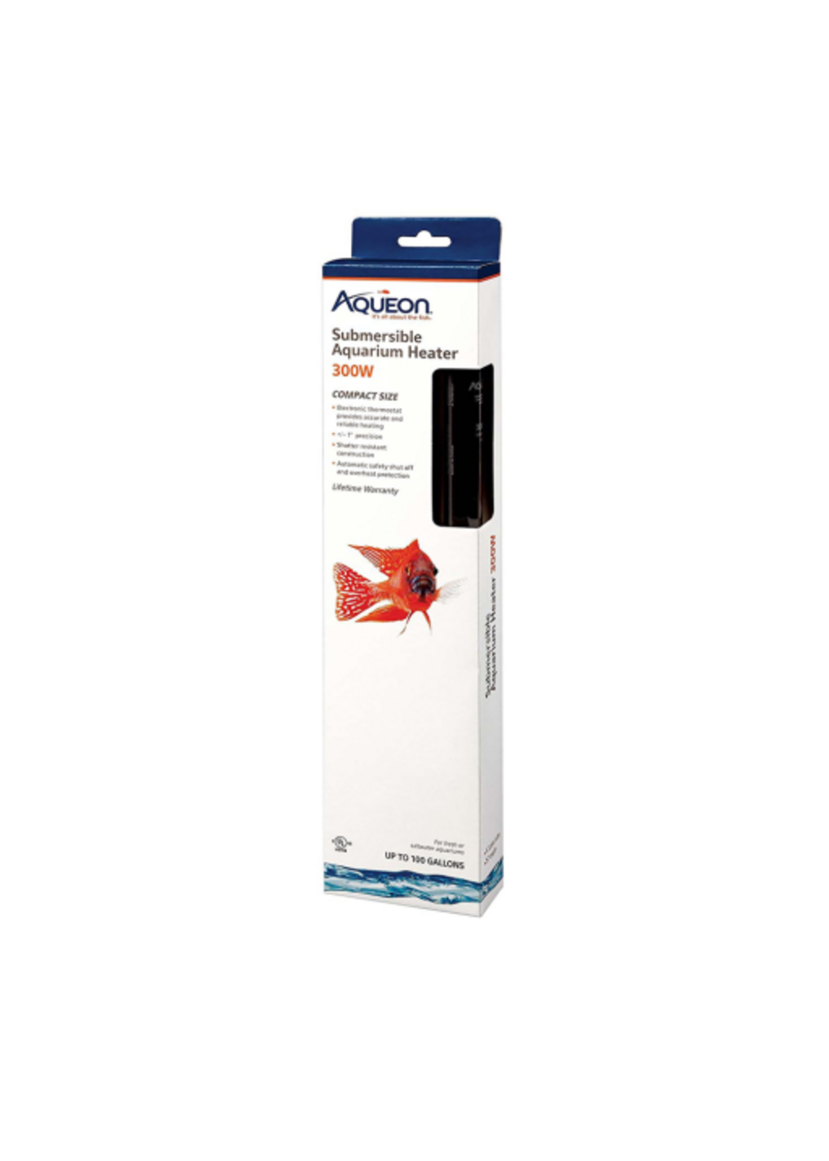 Aqueon Aqueon Submersible Aquarium Heater  300 Watts  Up to 100 Gallons