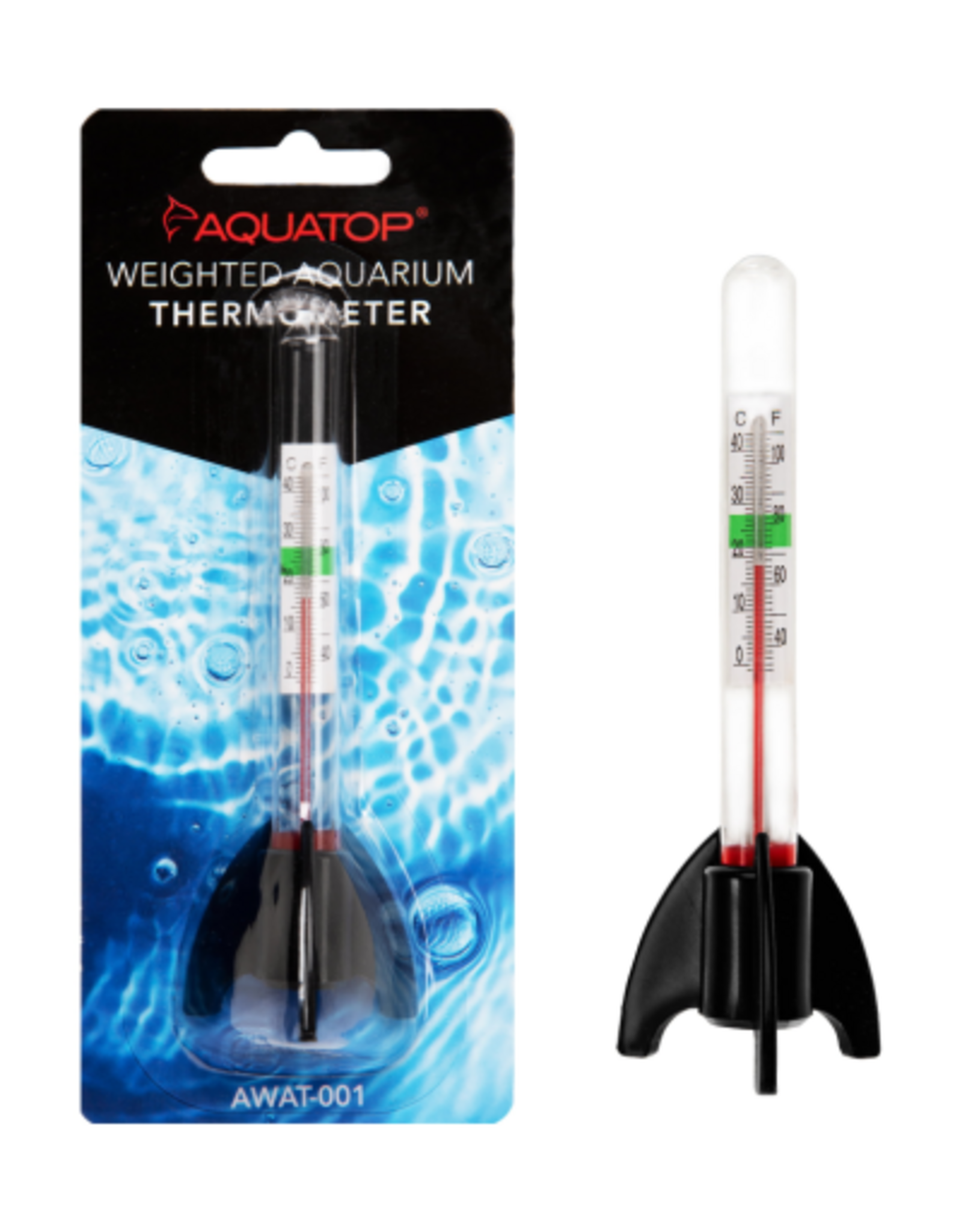 Aquatop Aquatop Weighted Glass Thermometer With Claw