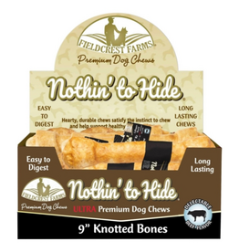 Fieldcrest Farms Fieldcrest Farms Nothin' to Hide Ultra Knotted Dog Chew - Beef - 9 in.
