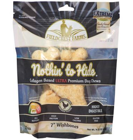 Fieldcrest Farms Fieldcrest Farms Nothin' To Hide Ultra Wishbone Chicken Dog Chews -  7 in. - 2 Pack