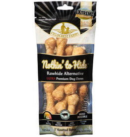 Fieldcrest Farms Fieldcrest Farms Nothin' to Hide Ultra Knotted Beef Dog Chews - 3 in. - Pack of 12