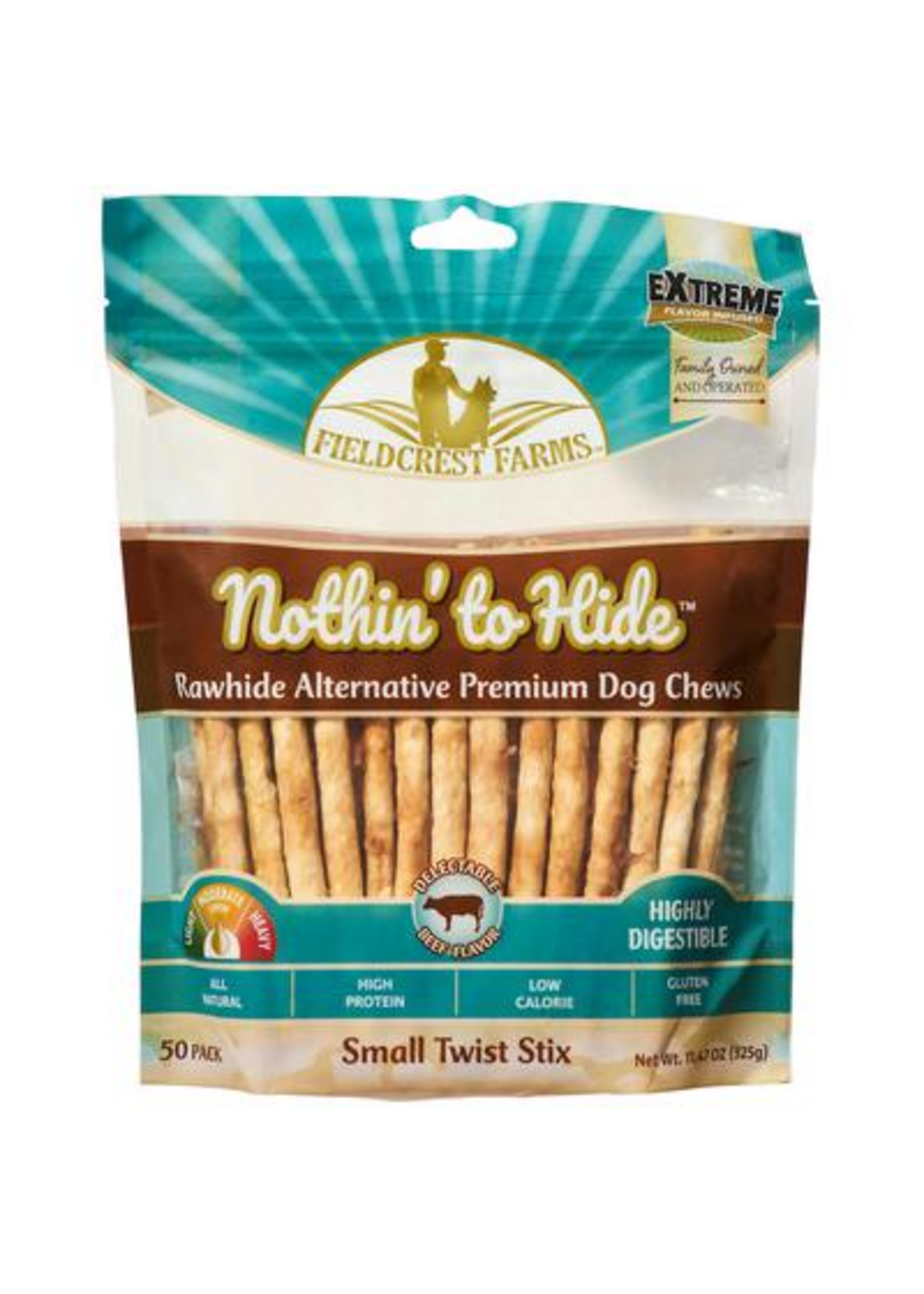 Fieldcrest Farms Fieldcrest Farms Nothin' To Hide Beef Twist Stix Dog Chews - 50 Pack