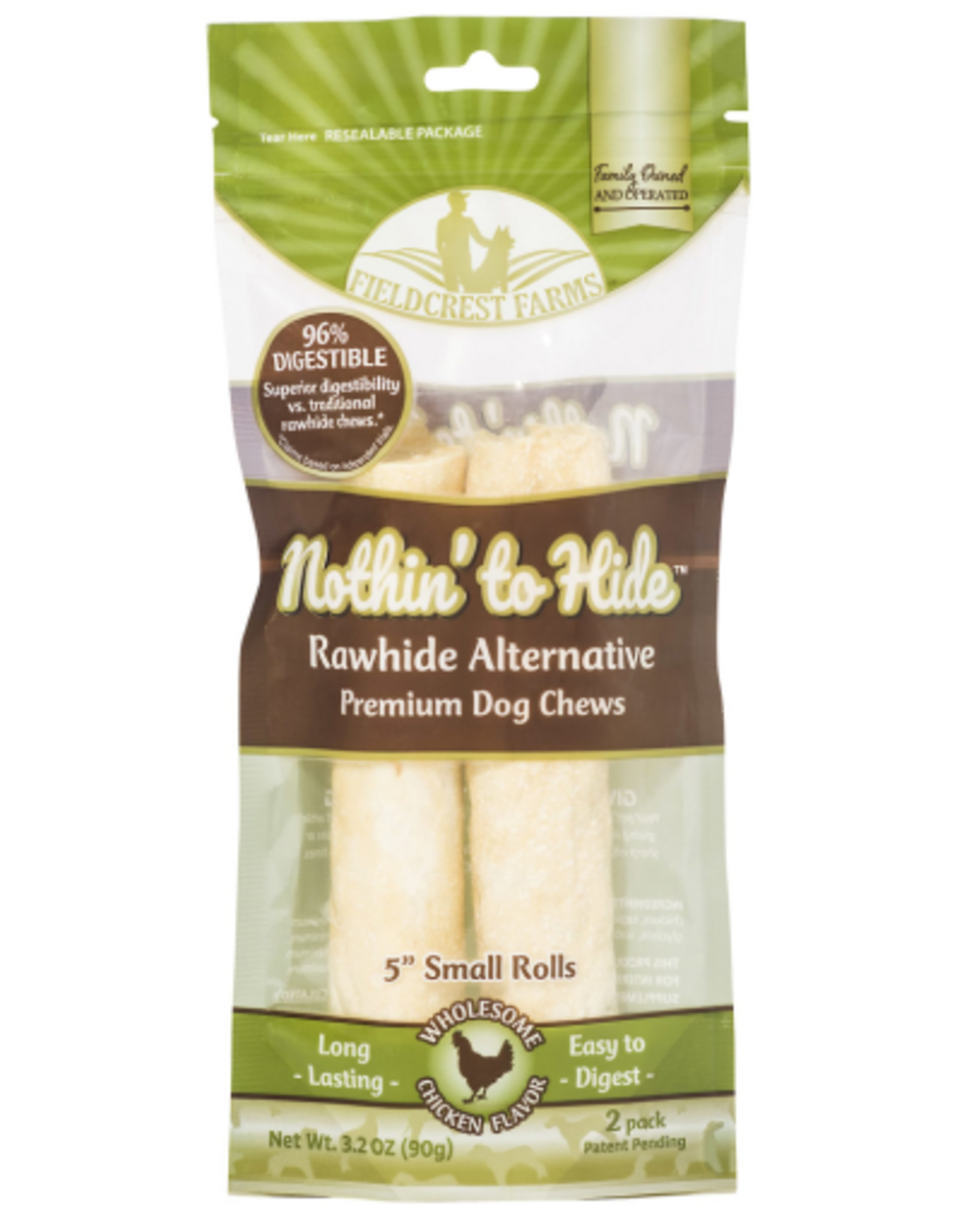 Fieldcrest Farms Fieldcrest Farms Nothin' to Hide Chicken Rolls Dog Chews - 5 in. 2 Pack