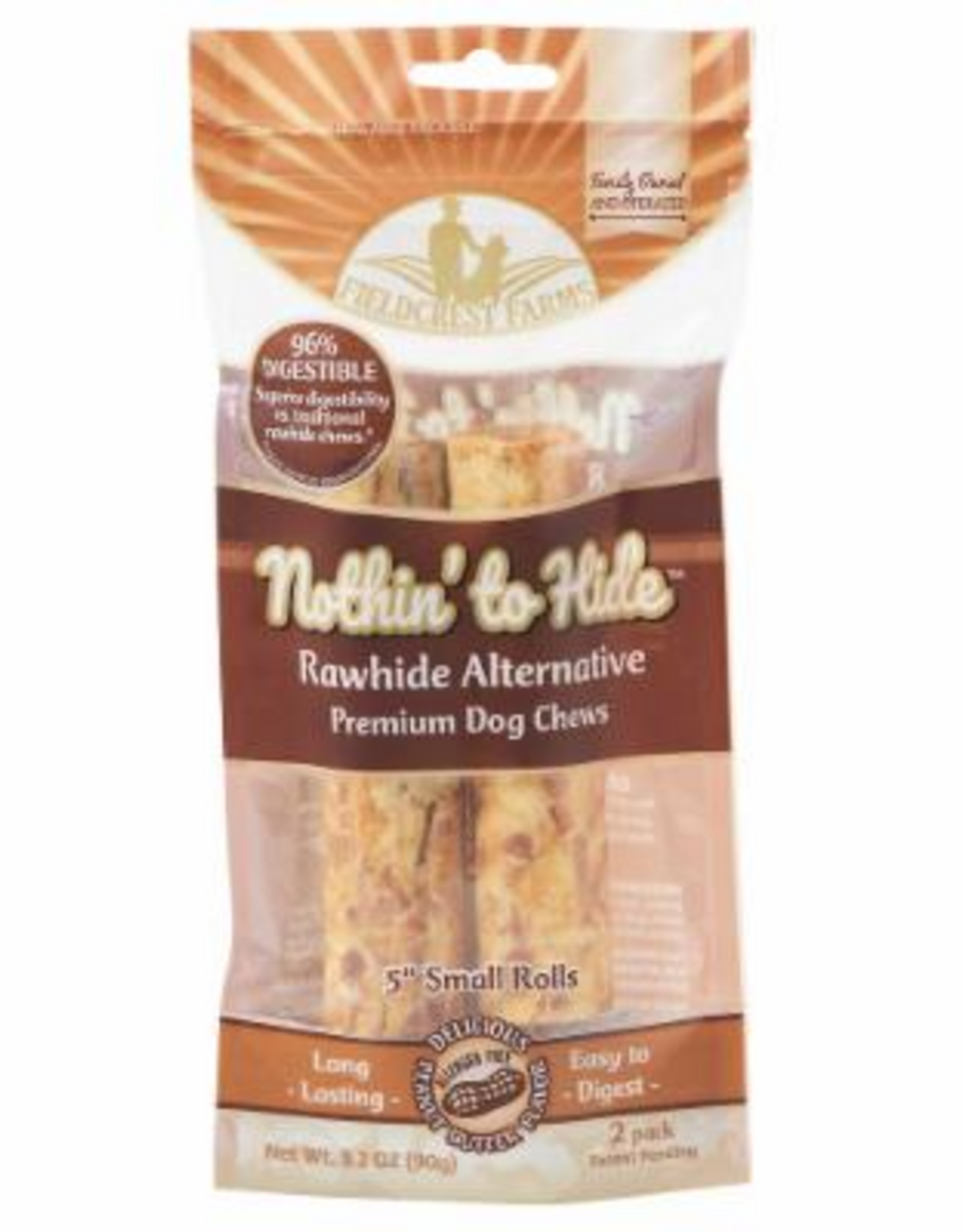 Fieldcrest Farms Fieldcrest Farms Nothin' to Hide Peanut Butter Rolls Dog Chews - 5 in 2 Pack