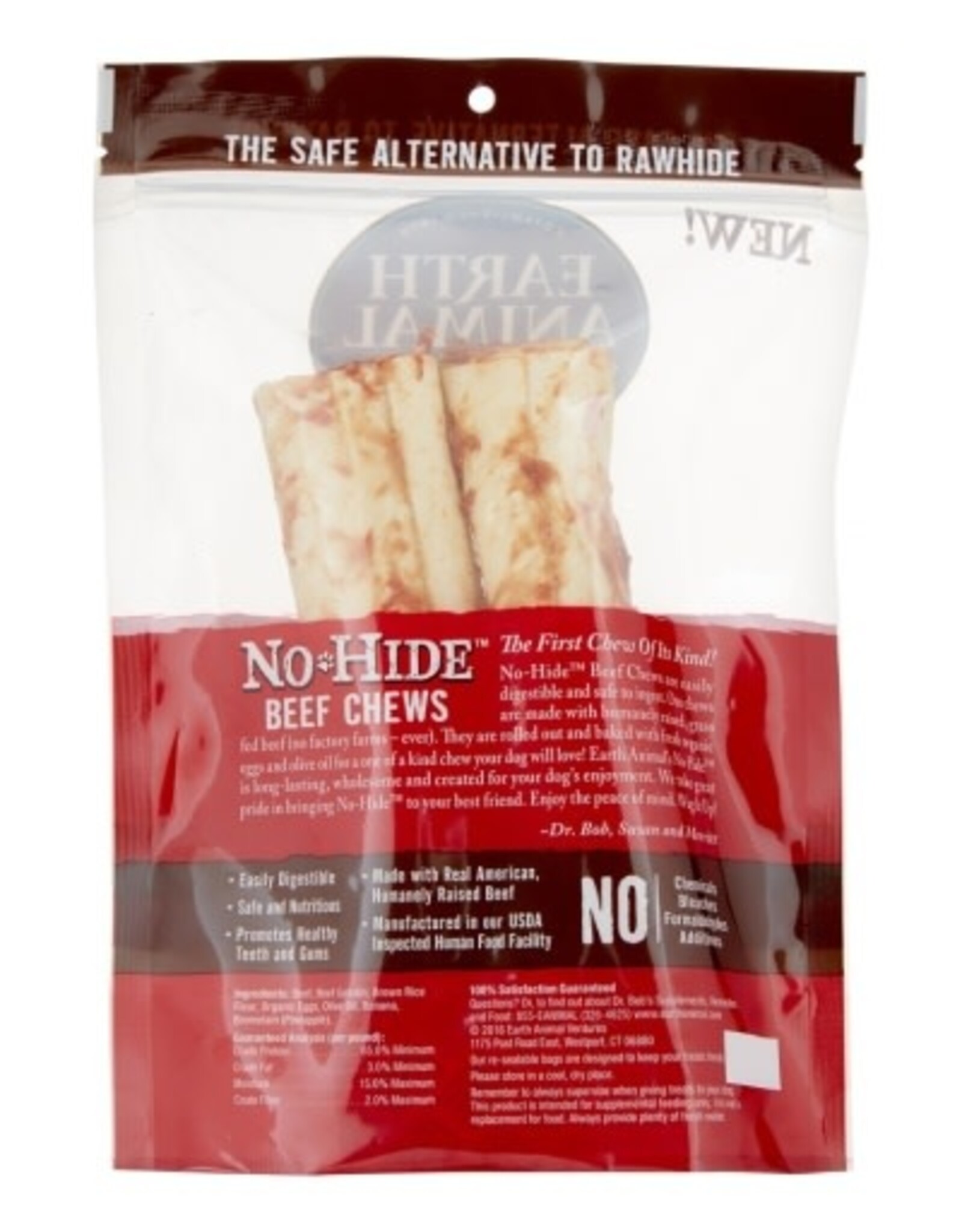 Earth Animal EARTH ANIMAL DOG NO-HIDE BEEF MEDIUM 2 PACK