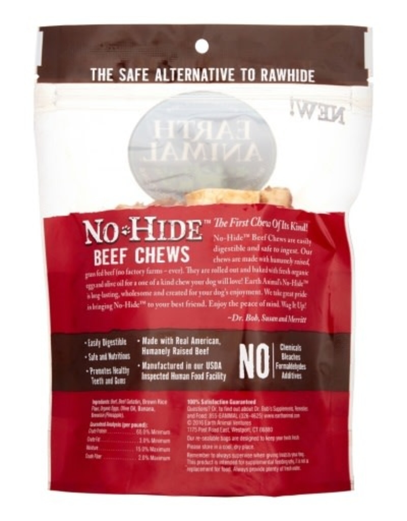 Earth Animal EARTH ANIMAL DOG NO-HIDE BEEF SMALL 2 PACK