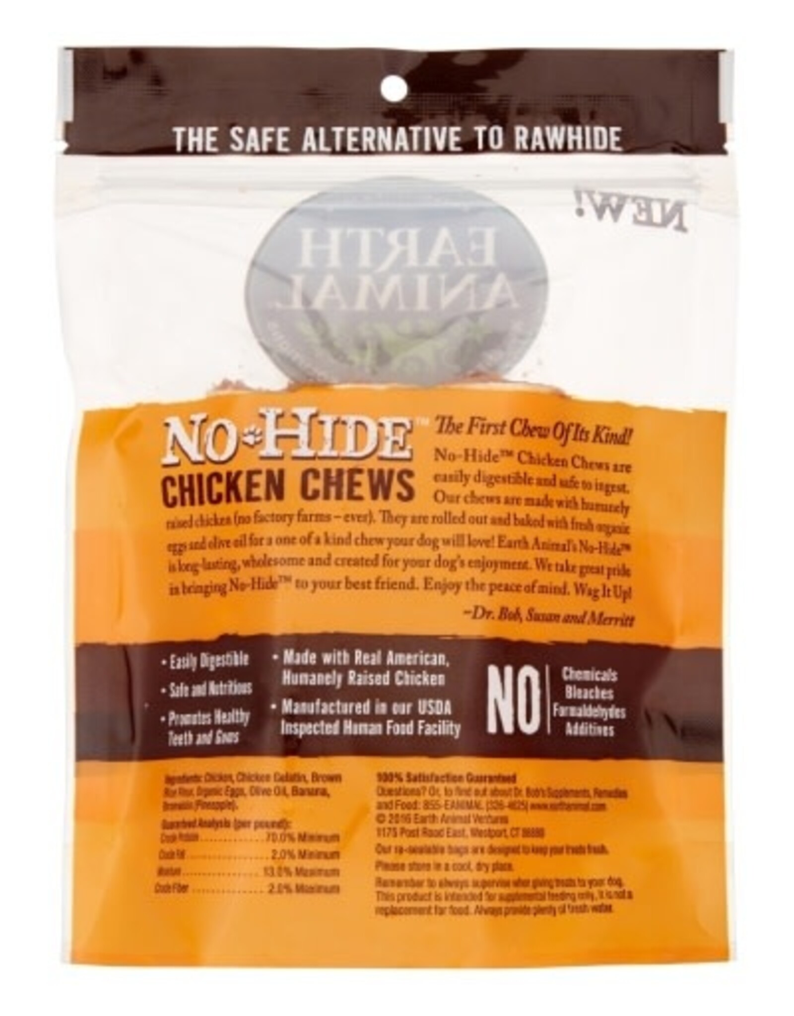 Earth Animal EARTH ANIMAL DOG NO-HIDE CHICKEN SMALL 2 PACK
