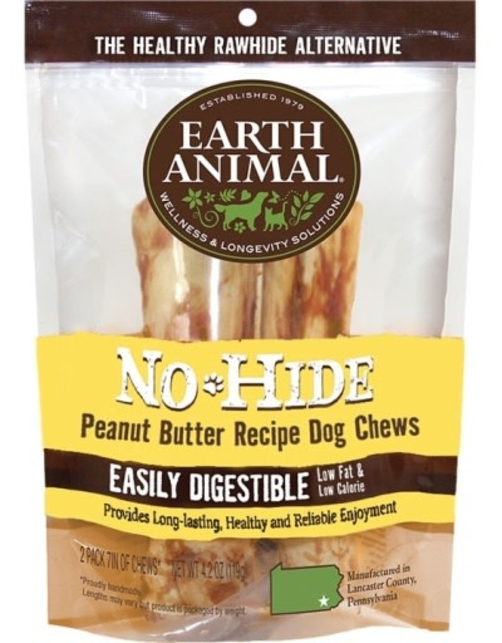 Earth Animal EARTH ANIMAL DOG NO-HIDE PEANUT BUTTER SMALL 2 PACK