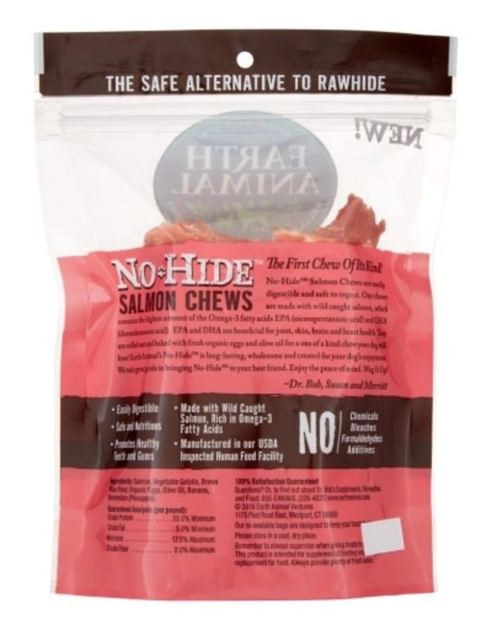 Earth Animal EARTH ANIMAL DOG NO-HIDE SALMON SMALL 2 PACK