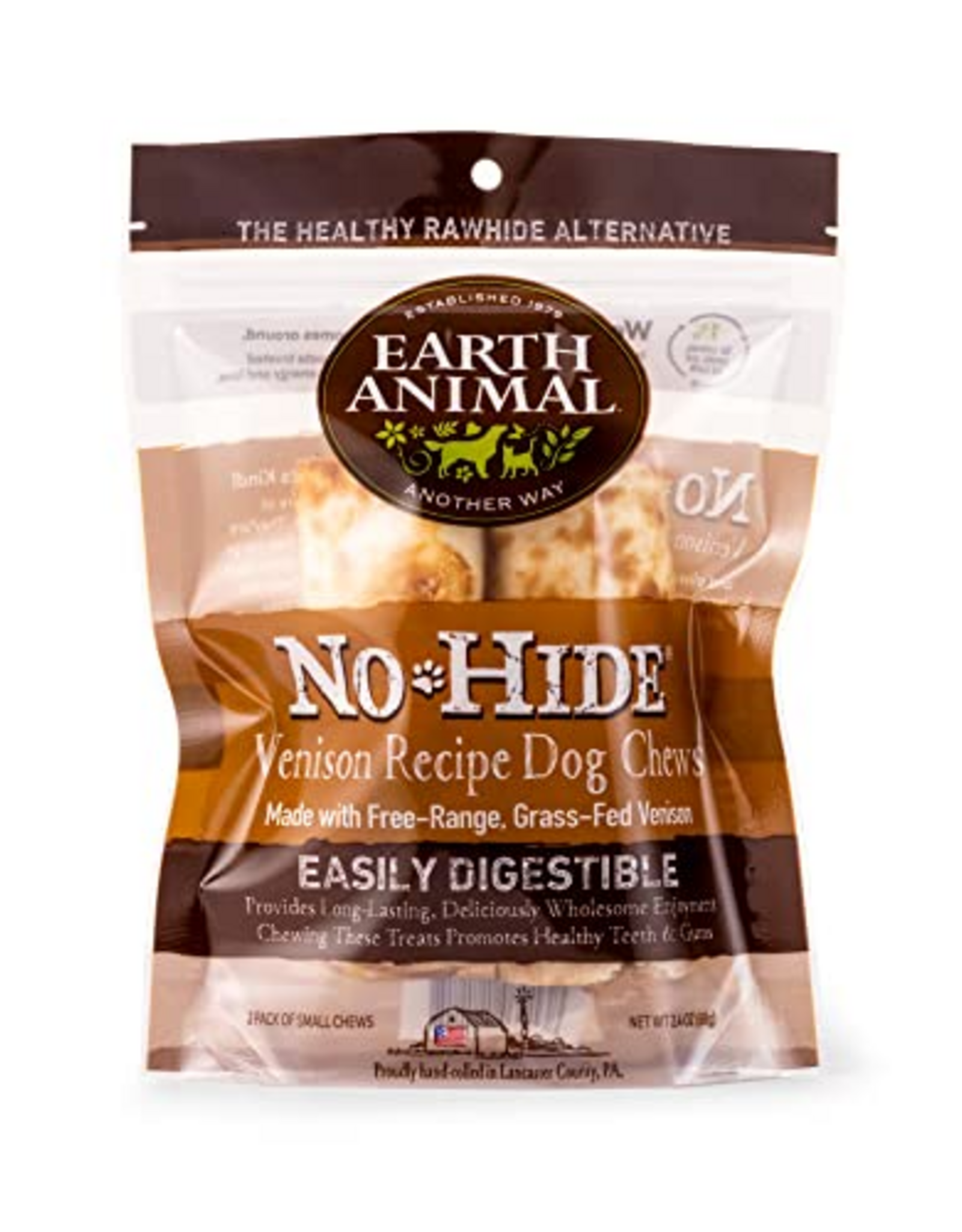 Earth Animal EARTH ANIMAL DOG NO-HIDE VENISON SMALL 2 PACK
