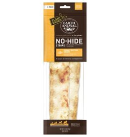 Earth Animal Earth Animal Dog No-Hide Peanut Butter Strips - 4 Pack