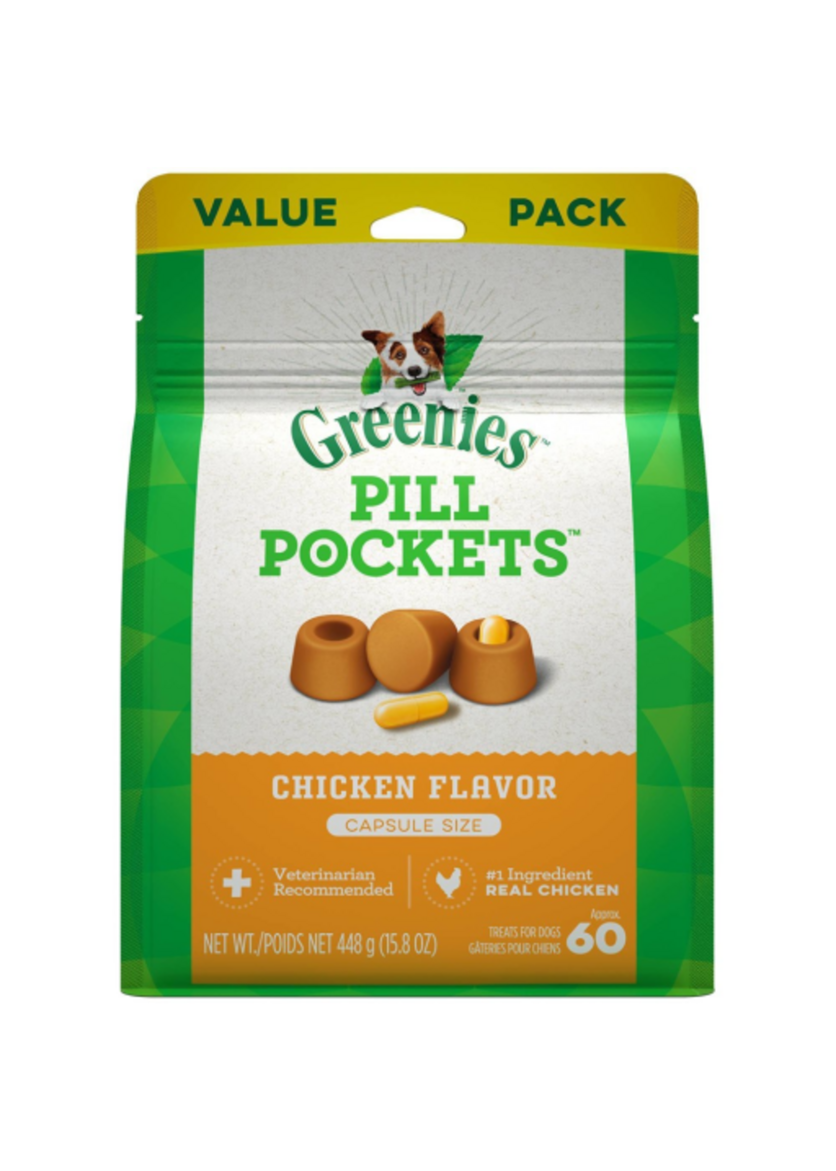 Greenies GREENIES PILL POCKET DOG CHICKEN CAPSULE 15.8OZ