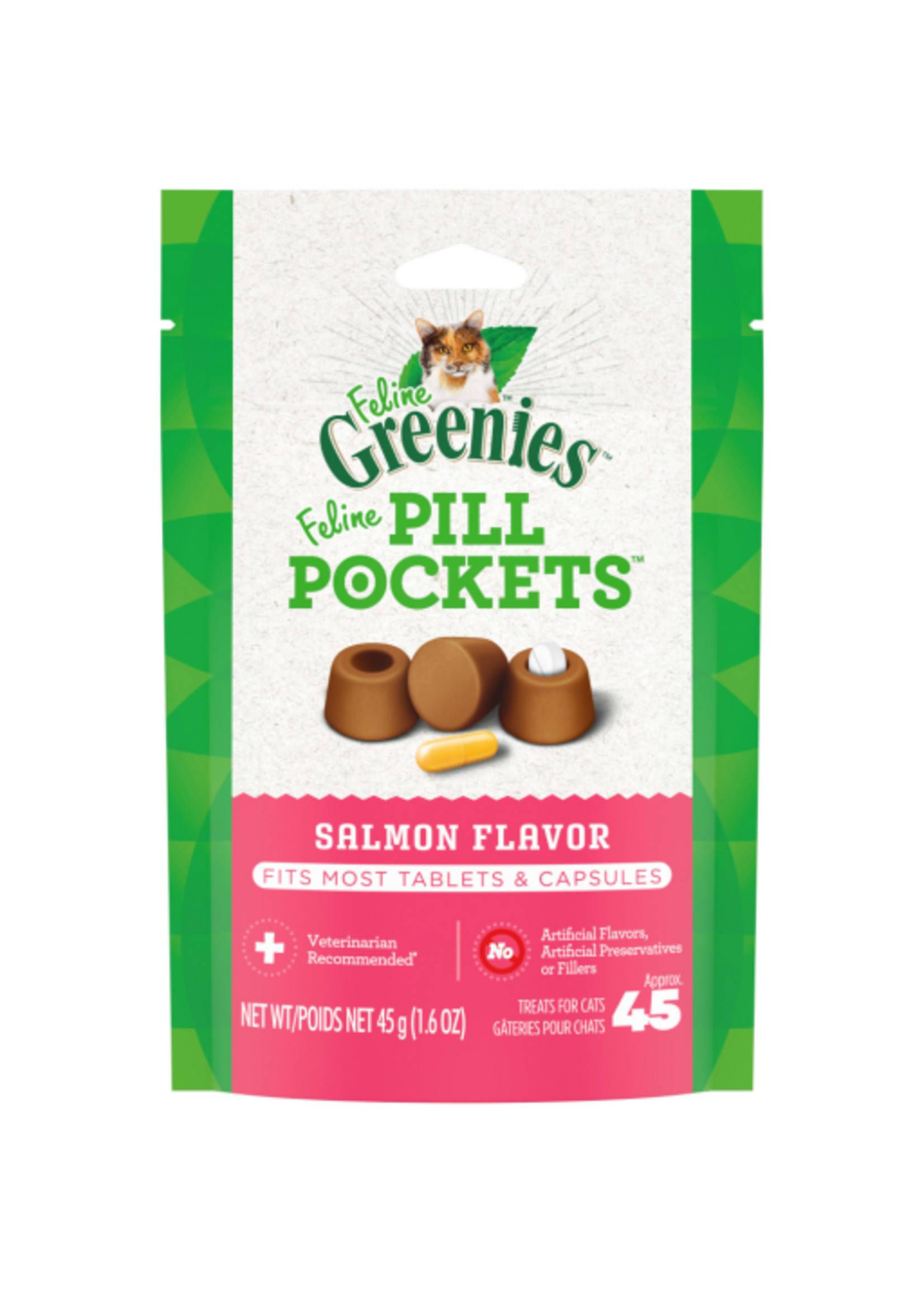 Greenies Greenies Pill Pockets Salmon Flavor Cat Treats - 1.6 oz