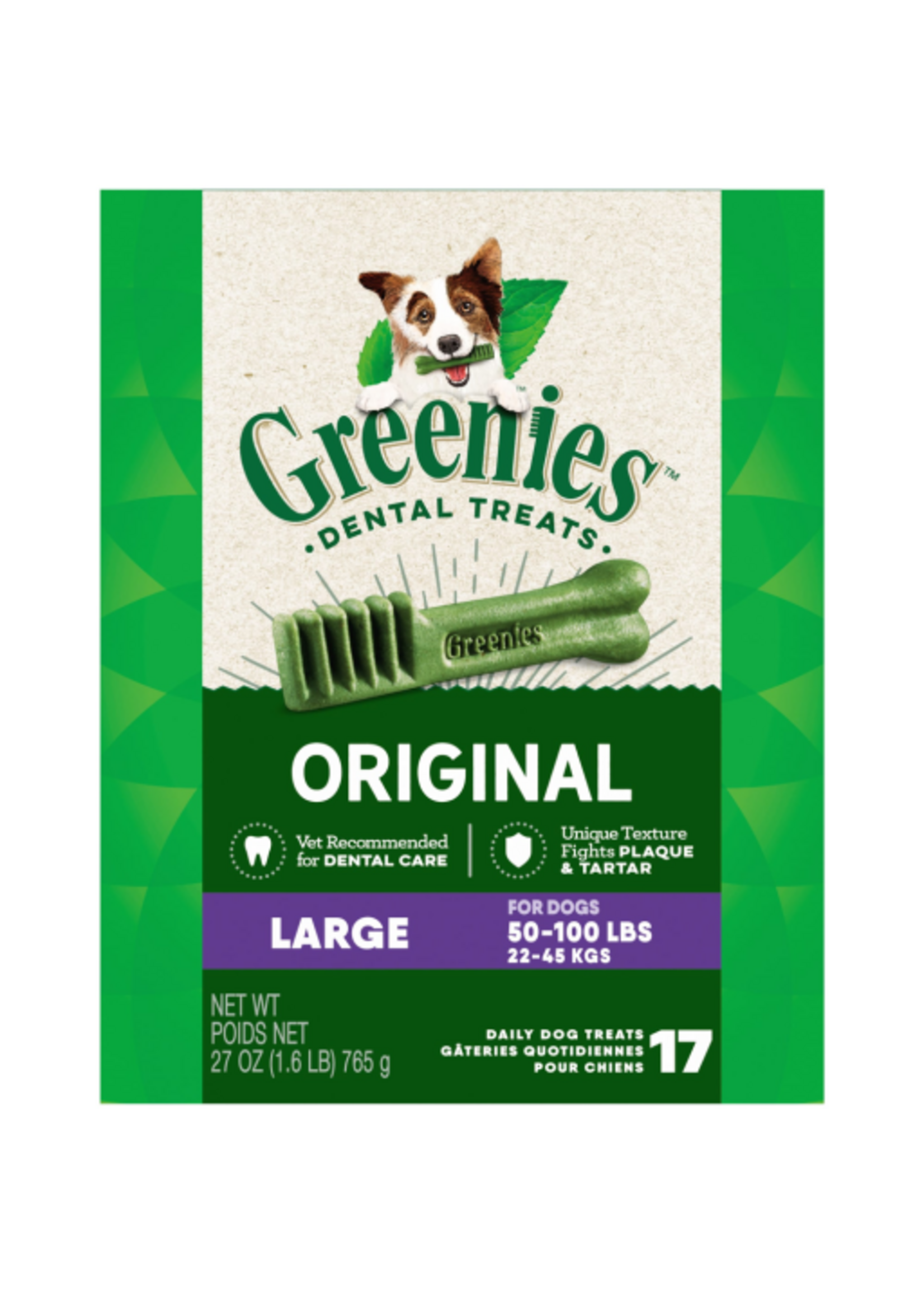 Greenies Greenies Original Large Natural Dental Care Dog Treats 27 oz Pack (17 Treats)