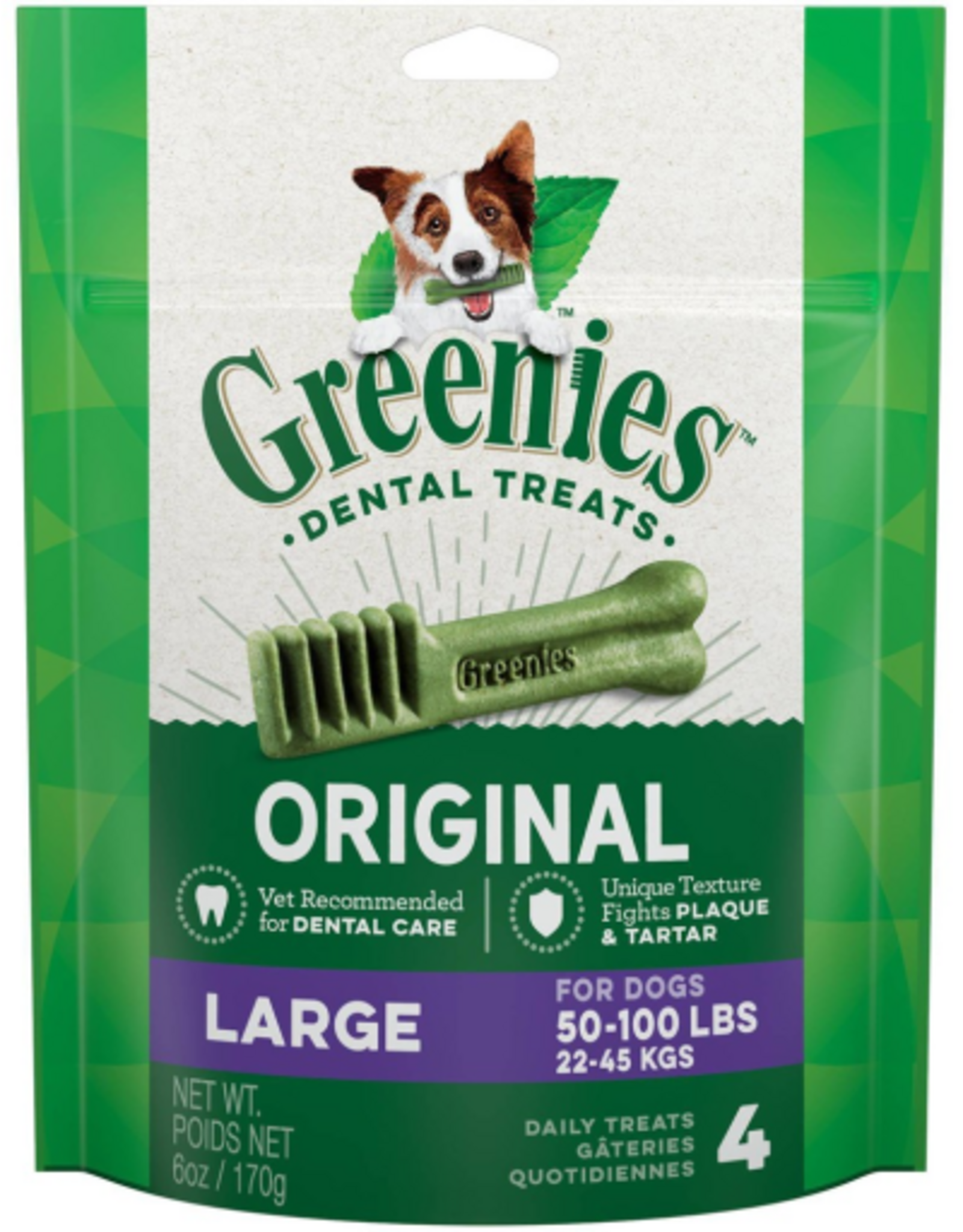 Greenies Greenies Original Large Natural Dental Treats for Dogs 6 oz Pack (4 Treats)