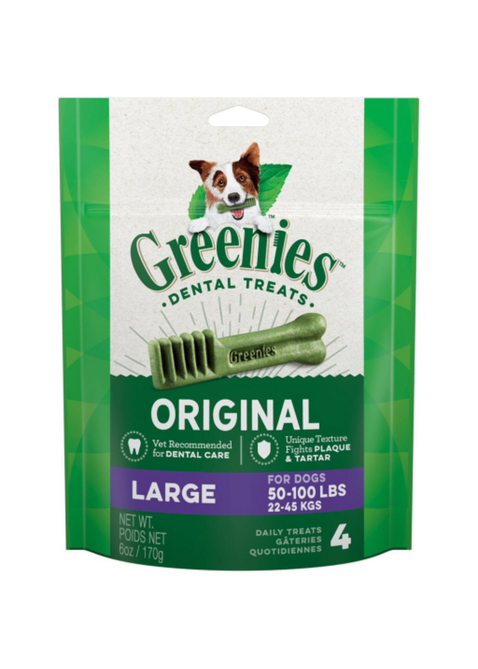 Greenies Greenies Original Large Natural Dental Treats for Dogs 6 oz Pack (4 Treats)