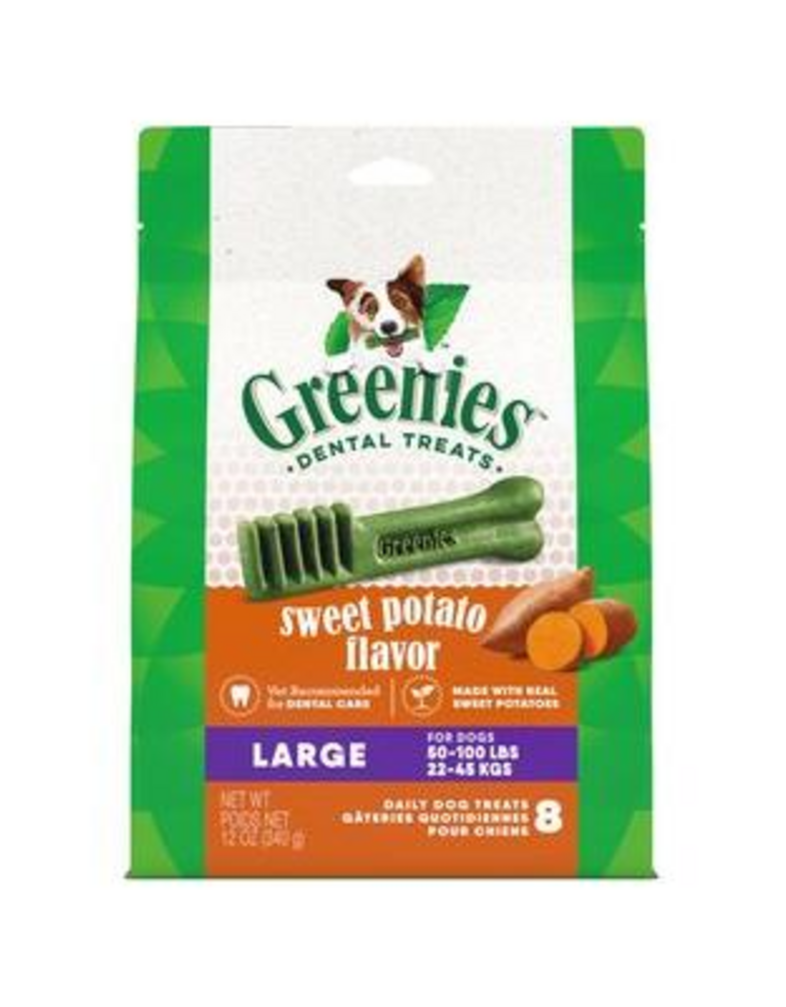 Greenies Greenies Dog Dental Treats Sweet Potato  Large  8 ct  12 oz