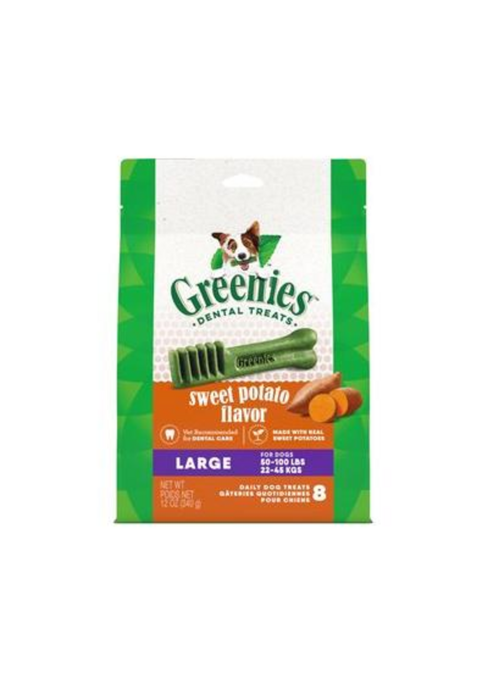 Greenies Greenies Dog Dental Treats Sweet Potato  Large  8 ct  12 oz