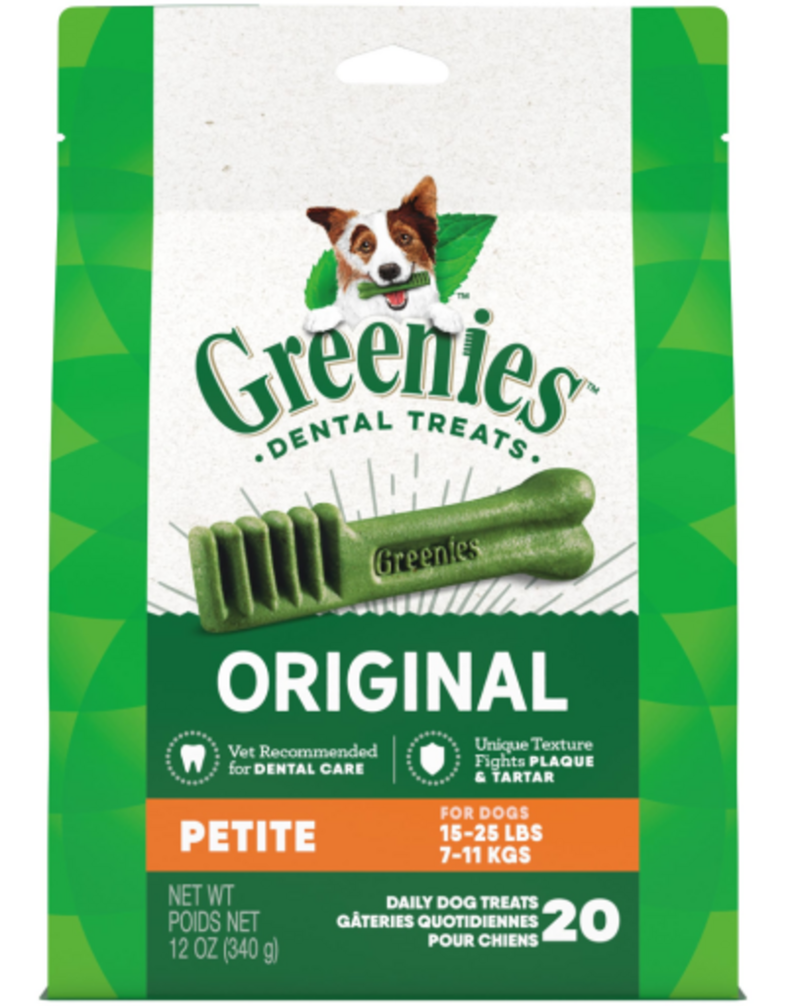 Greenies Greenies Original Petite Natural Dental Care Dog Treats 12 Oz Pack (20 Treats)