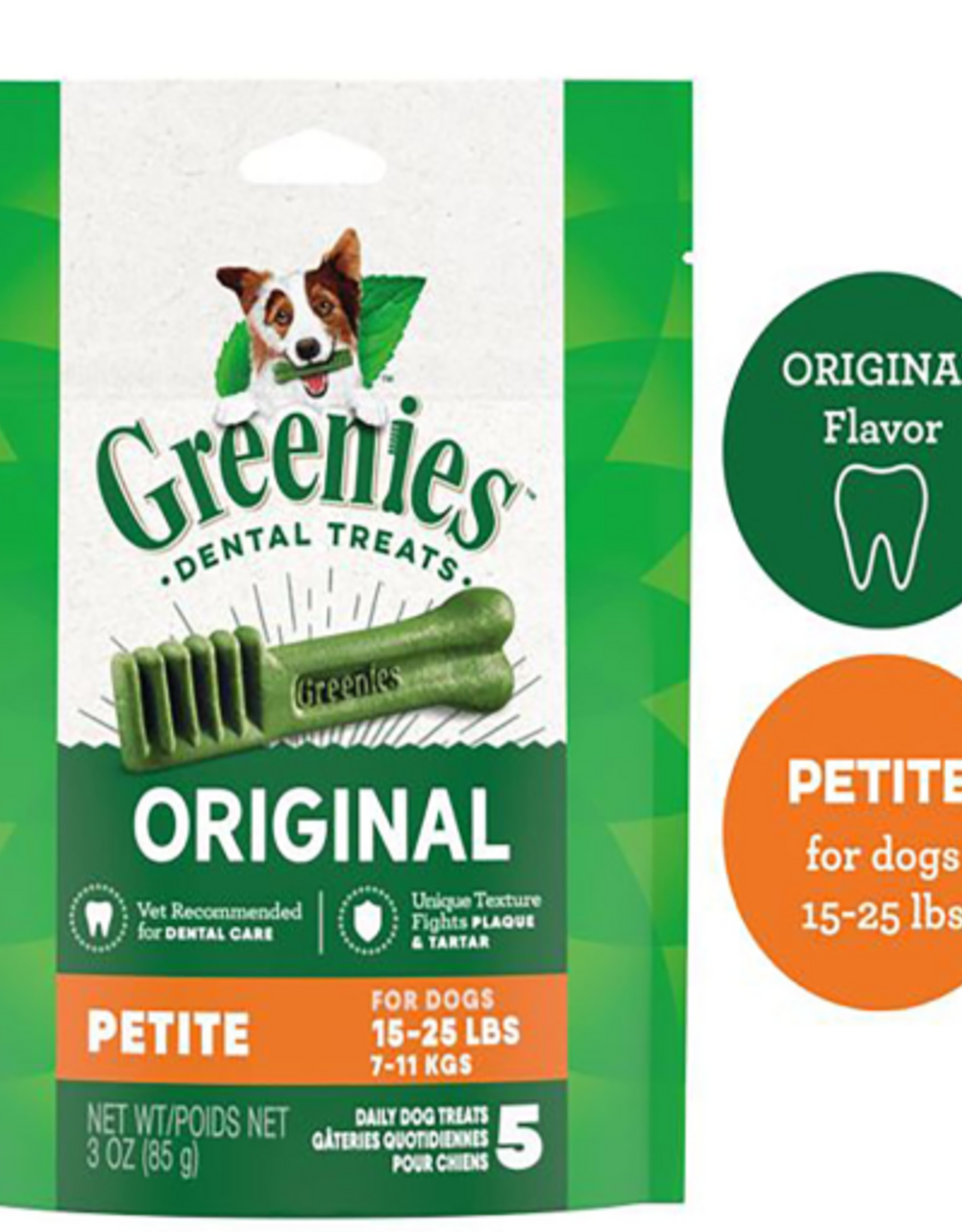 Greenies Greenies Original Petite Natural Dental Treats for Dogs 3 oz Pouch (5 Count)
