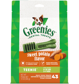 Greenies Greenies Teenie Natural Dog Dental Treats Sweet Potato Flavor 12 oz. Pack (43 Treats)