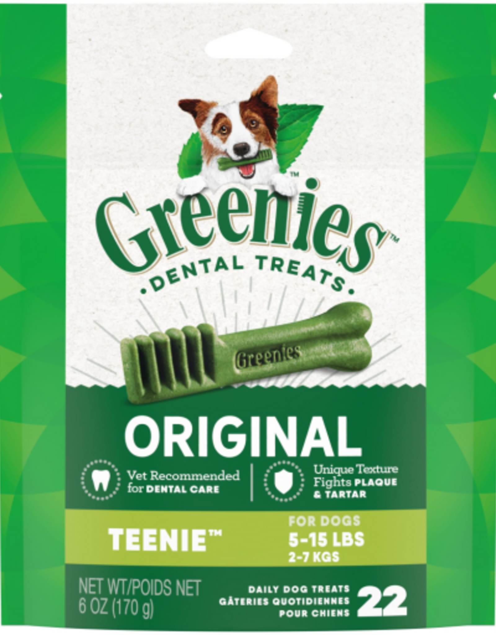 Greenies Greenies Original Teenie Natural Dental Care Dog Treats 6 oz Pack (22 Treats)