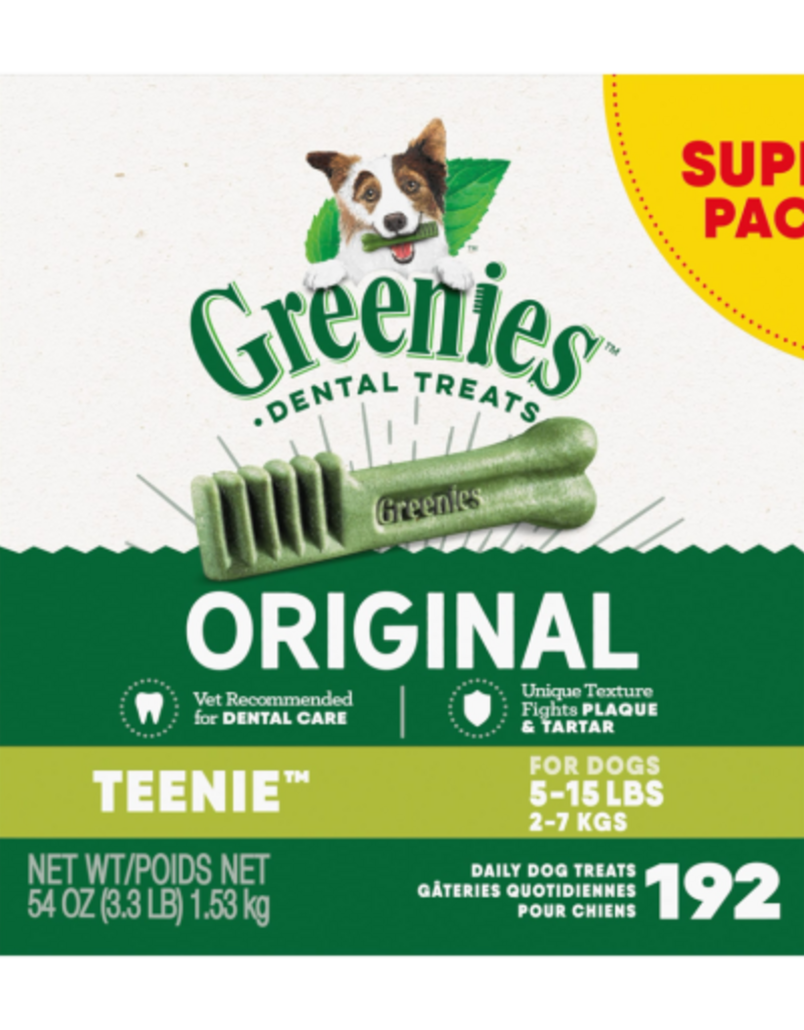 Greenies Greenies Original Teenie Natural Dental Care Dog Treats 54 Oz Box (192 Treats)