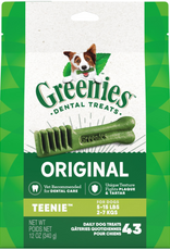 Greenies Greenies Original Teenie Natural Dental Treats for Dogs 12 oz Pack (43 Treats)