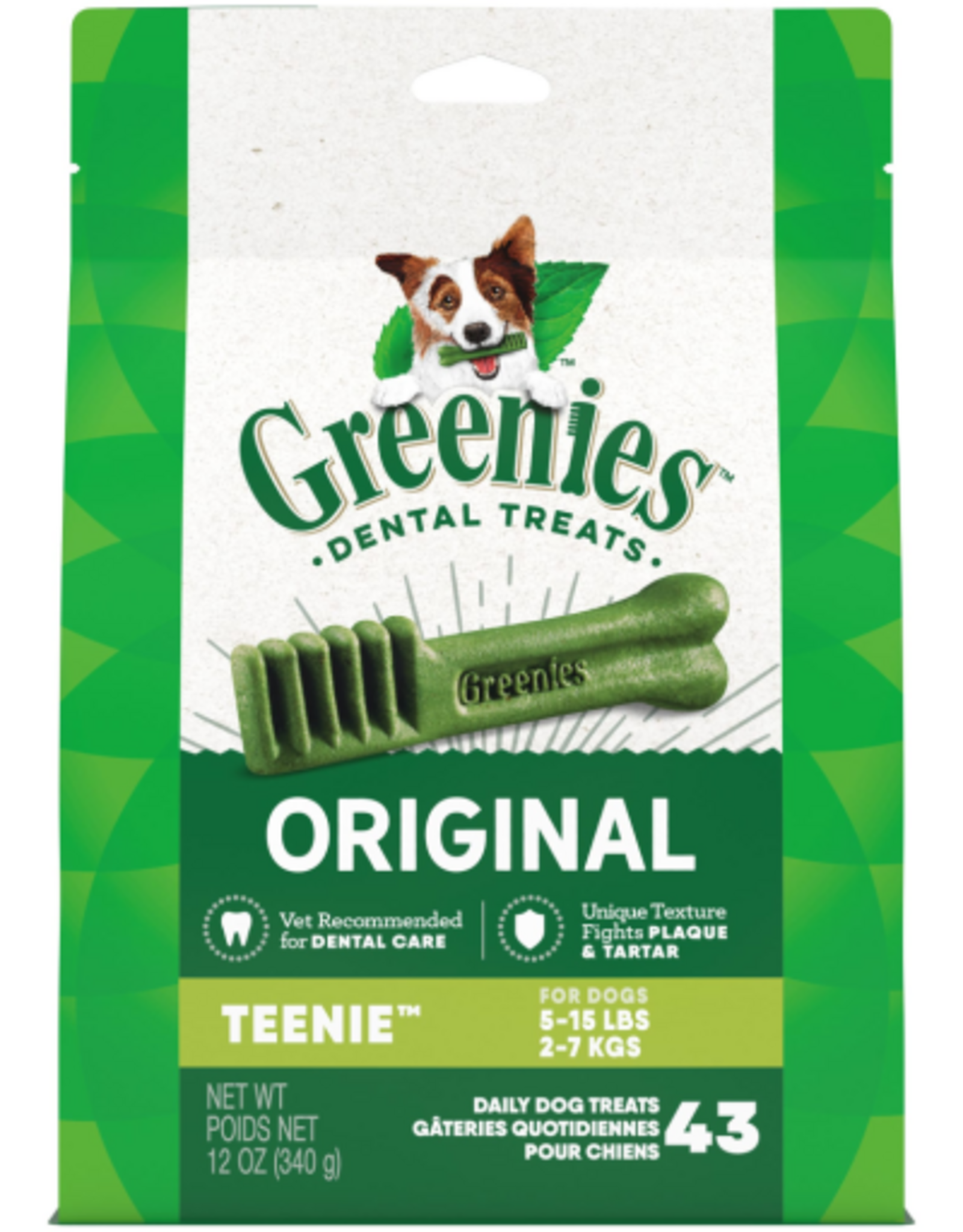Greenies Greenies Original Teenie Natural Dental Treats for Dogs 12 oz Pack (43 Treats)