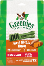 Greenies Greenies Regular Natural Dog Dental Treats  Sweet Potato Flavor  12 oz. Pack (12 Treats)