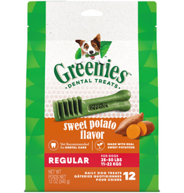 Greenies Greenies Regular Natural Dog Dental Treats  Sweet Potato Flavor  12 oz. Pack (12 Treats)