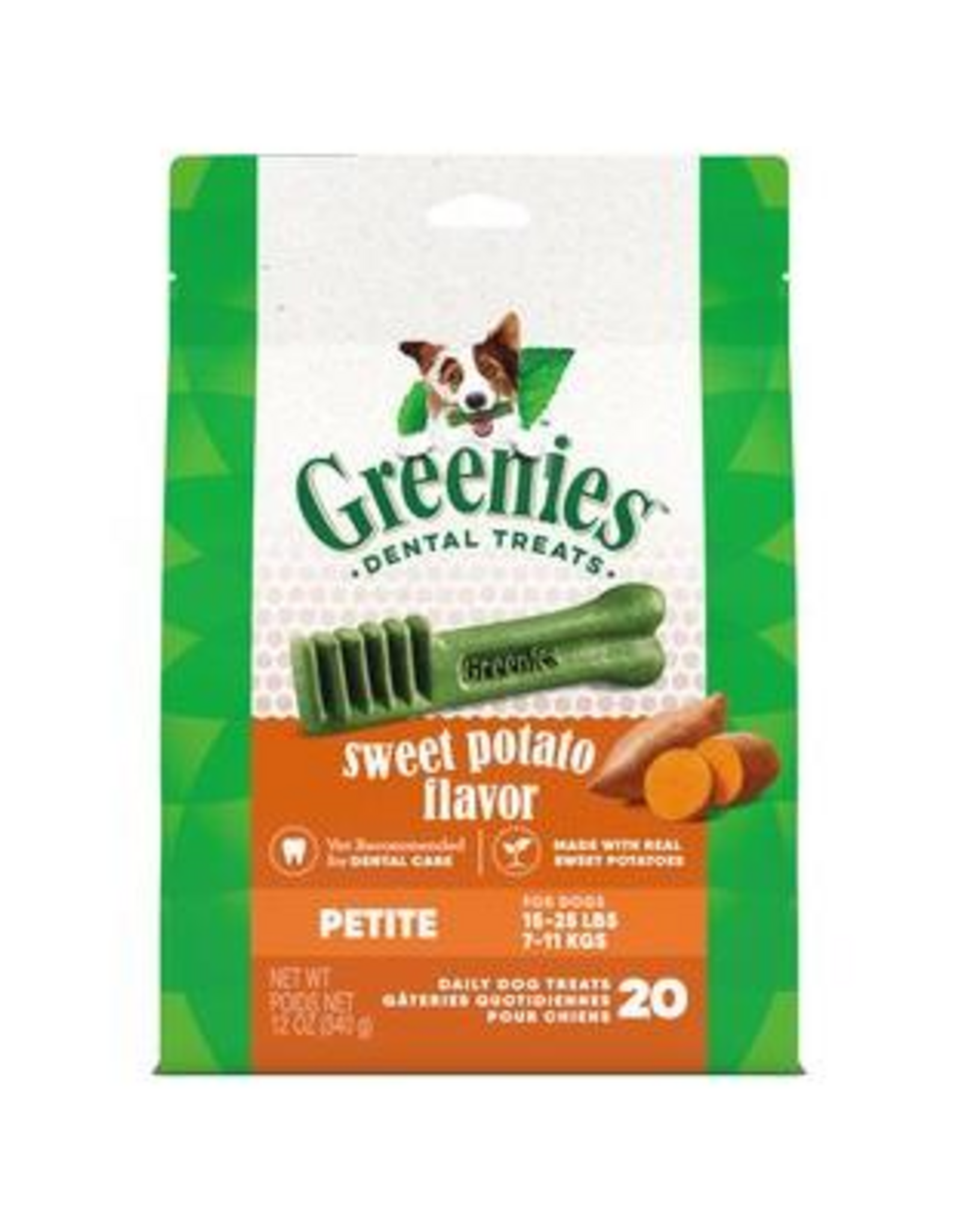 Greenies Greenies Petite Natural Dog Dental Treats Sweet Potato Flavor 12 oz. Pack (20 Treats)