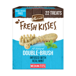 Merrick Merrick Fresh Kisses Dog Dental Treats - Medium Double-Brush Mint Flavor - 23 oz, 22 Count